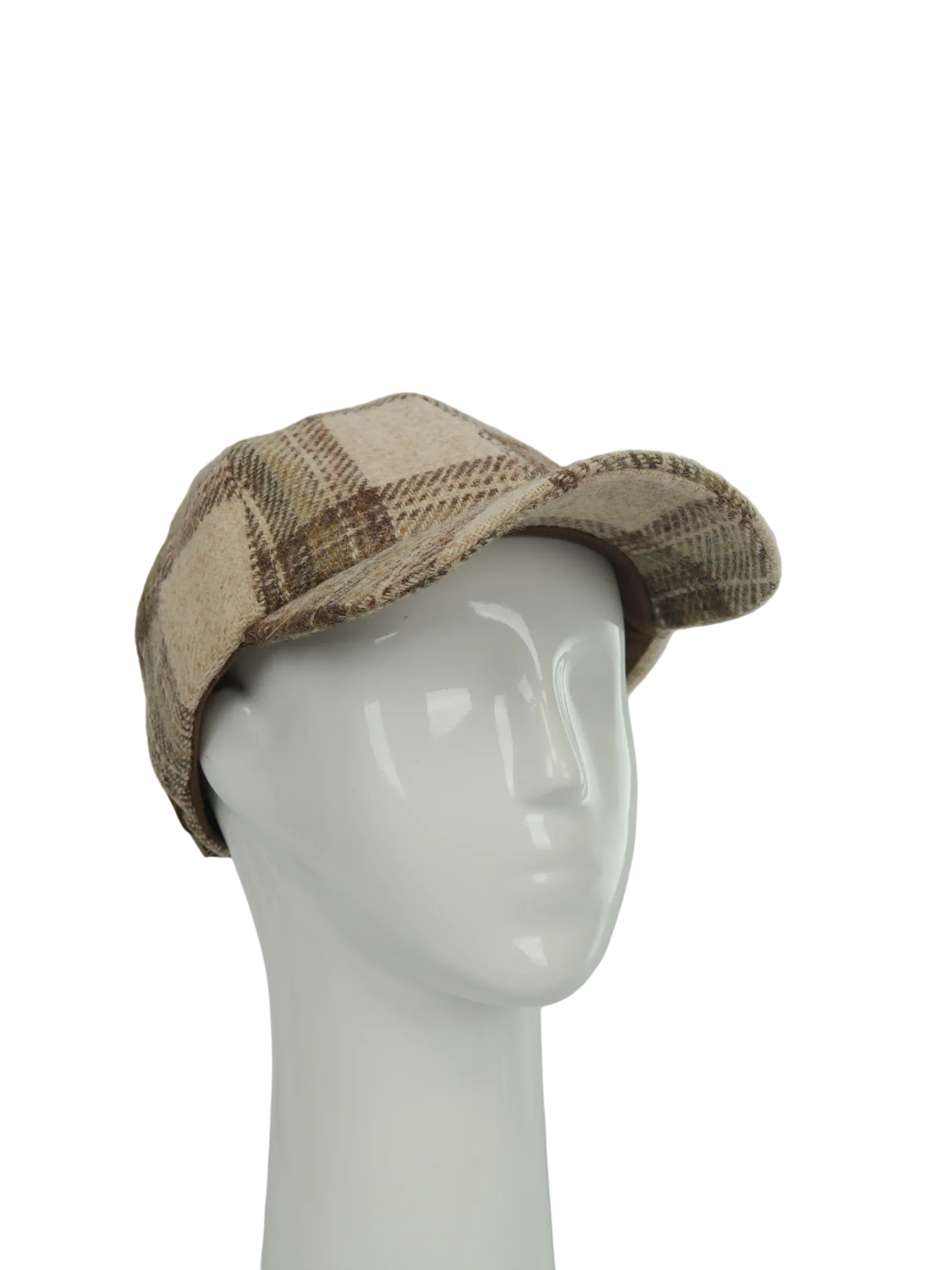 Harris Tweed Rannoch Baseball Cap Oat (HH) - Image 2