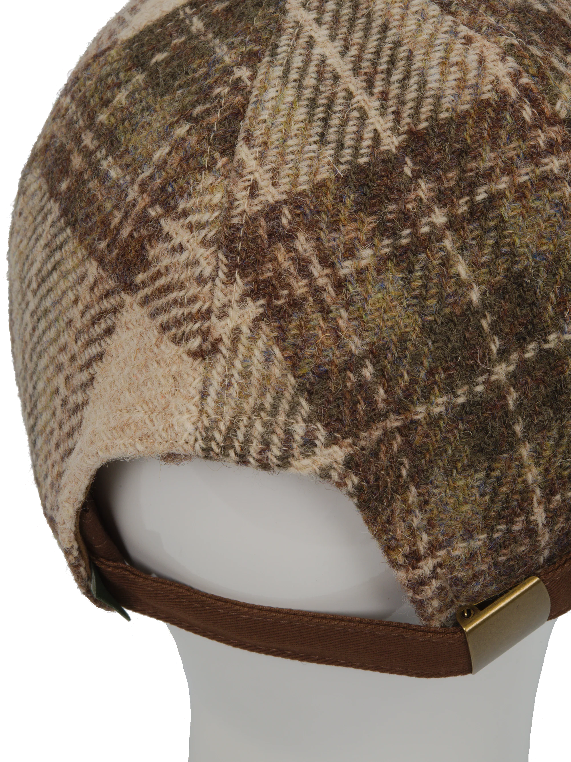 Harris Tweed Rannoch Baseball Cap Oat (HH) - Image 6