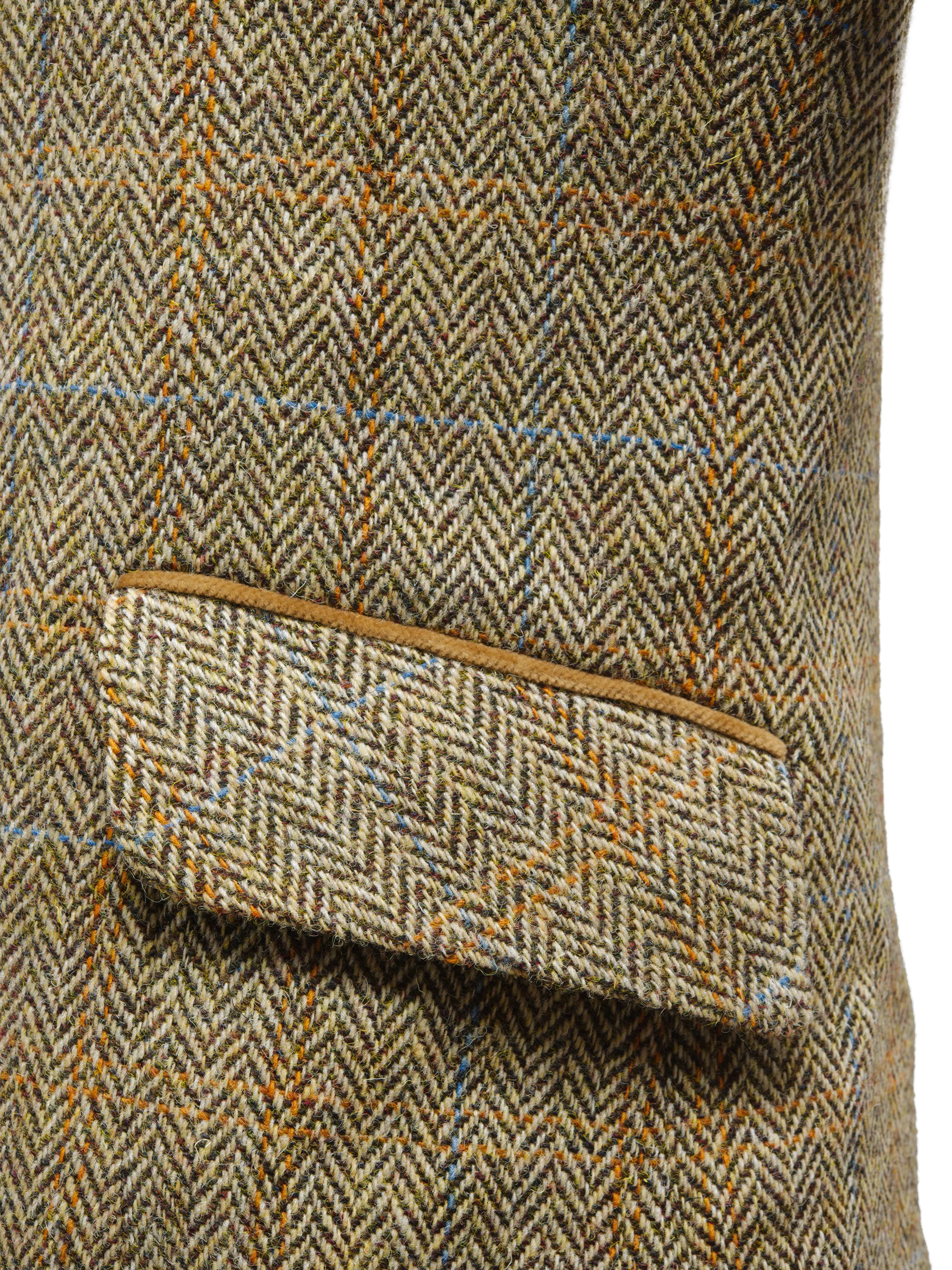 Harris Tweed Sandra Coat - Bracken Herringbone - Image 5