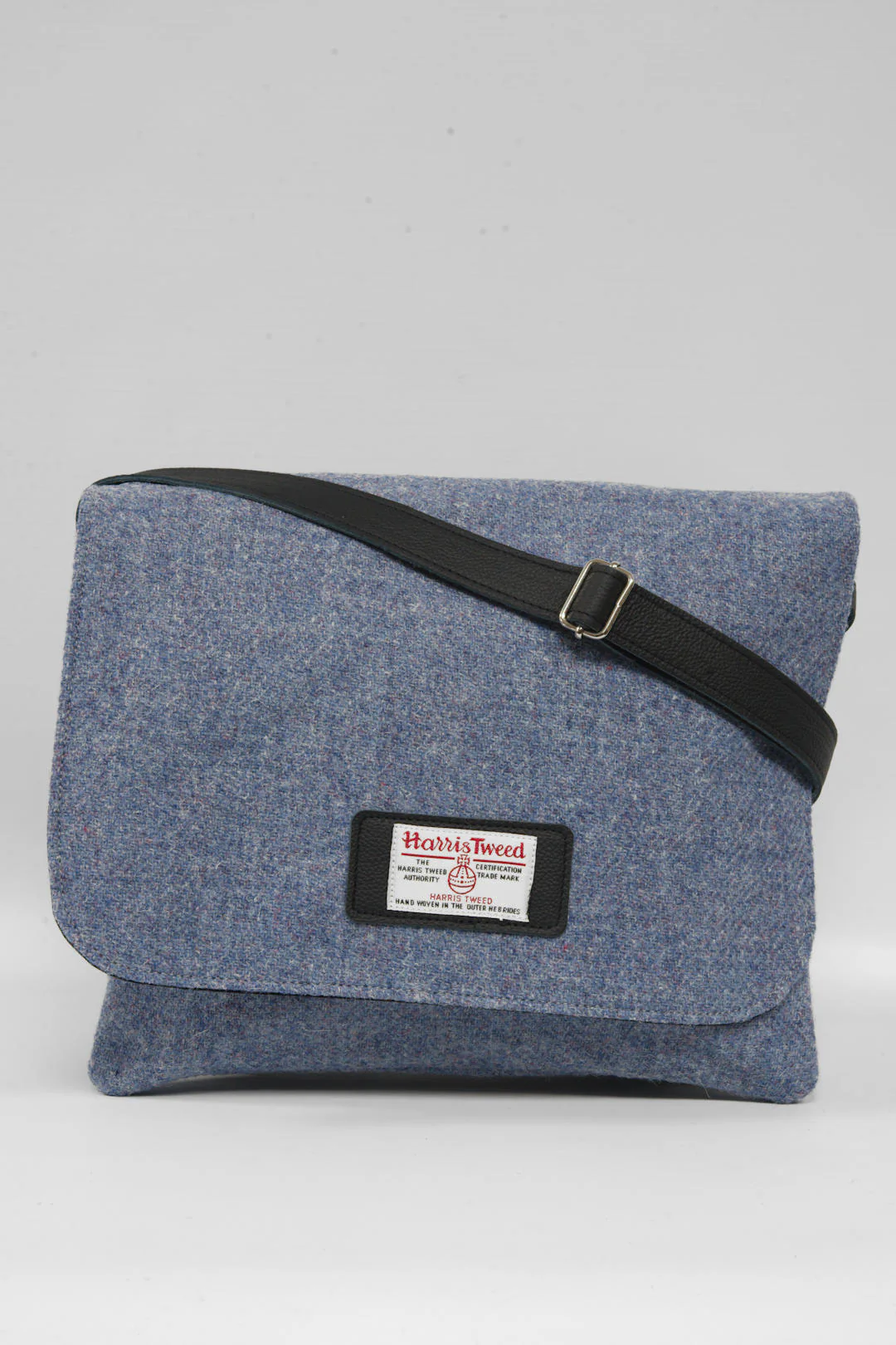 Harris Tweed Scalpay Bag - 228 (Black Leather)