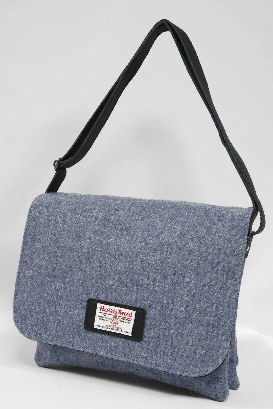 Harris Tweed Scalpay Bag - 228 (Black Leather) - Image 9