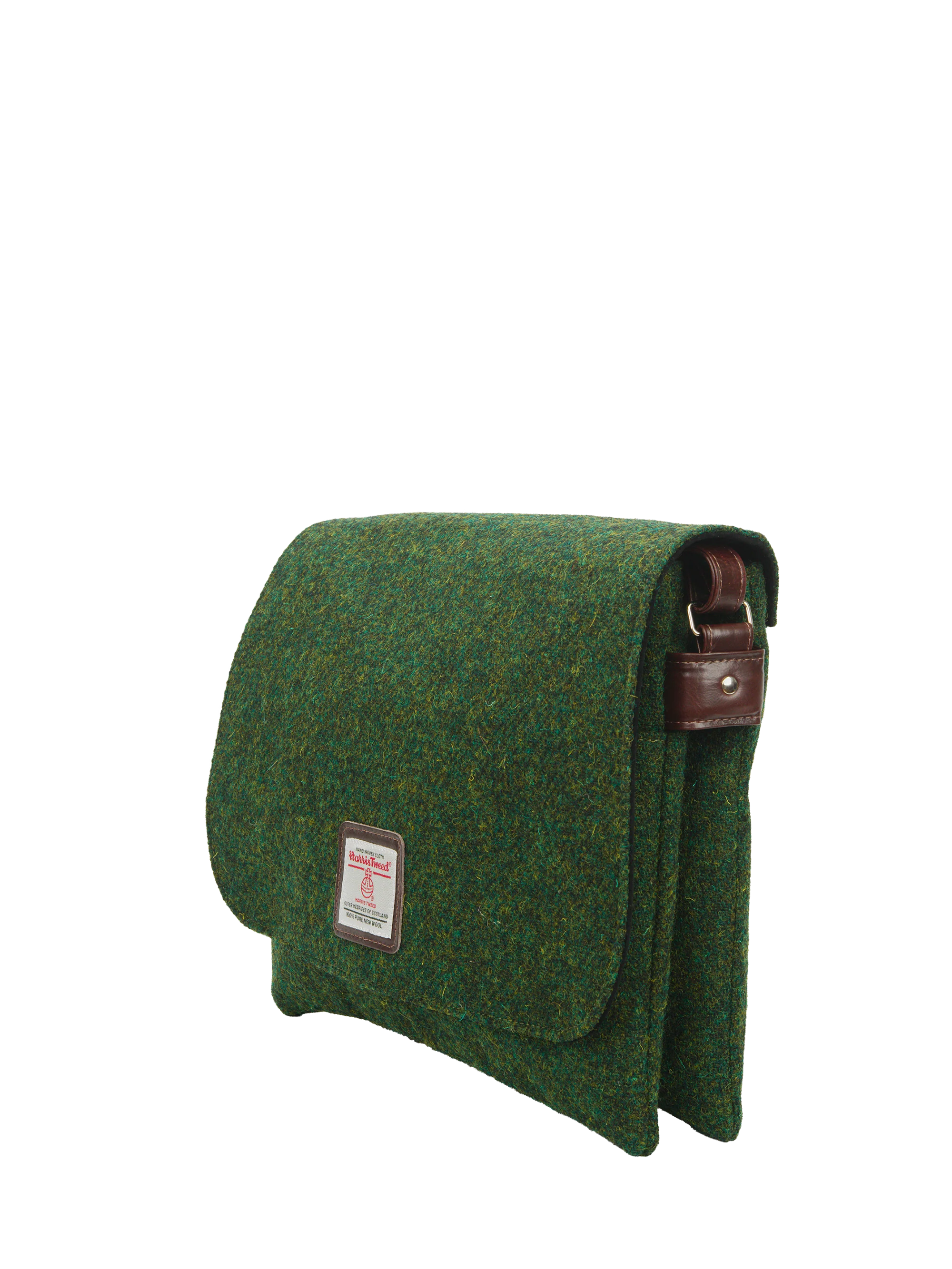 Harris Tweed Scalpay Bag - 352 (Brown Leather) - Image 4