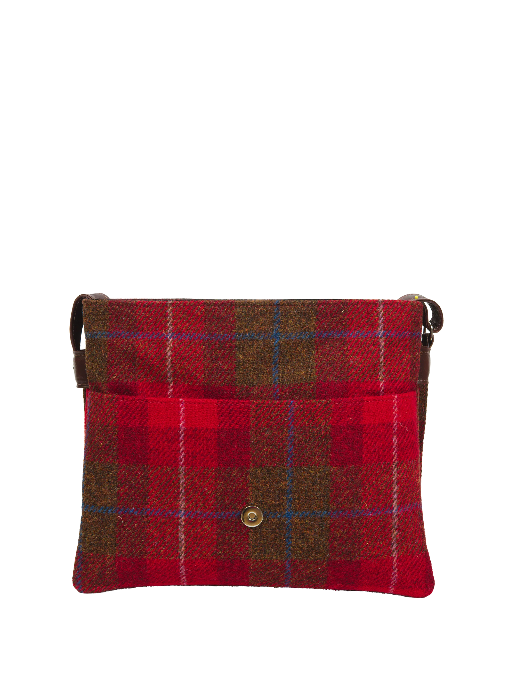 Harris Tweed Scalpay Bag - A001 (Brown Leather) - Image 2