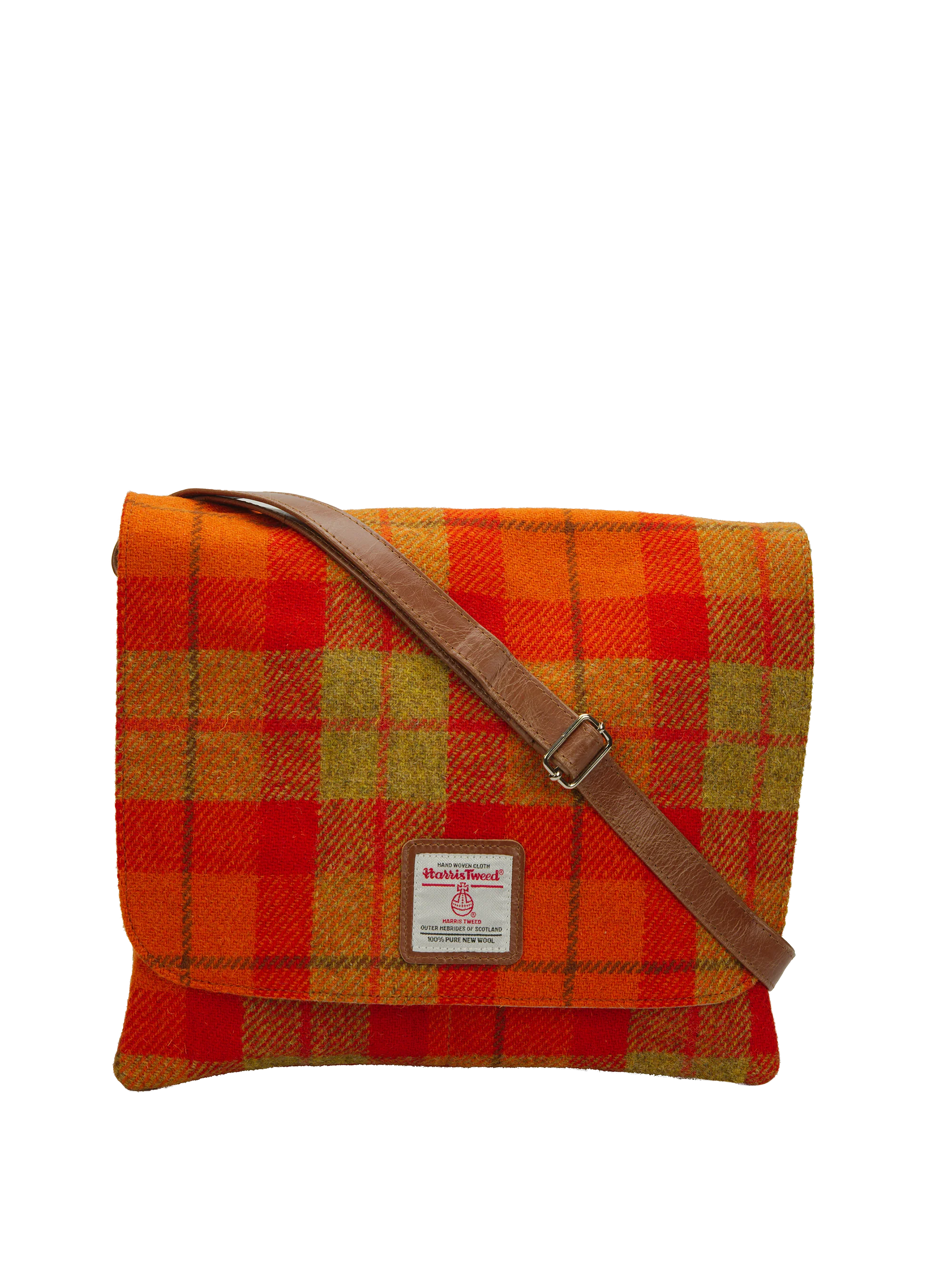 Harris Tweed Scalpay Bag - A0196 (Tan Leather)