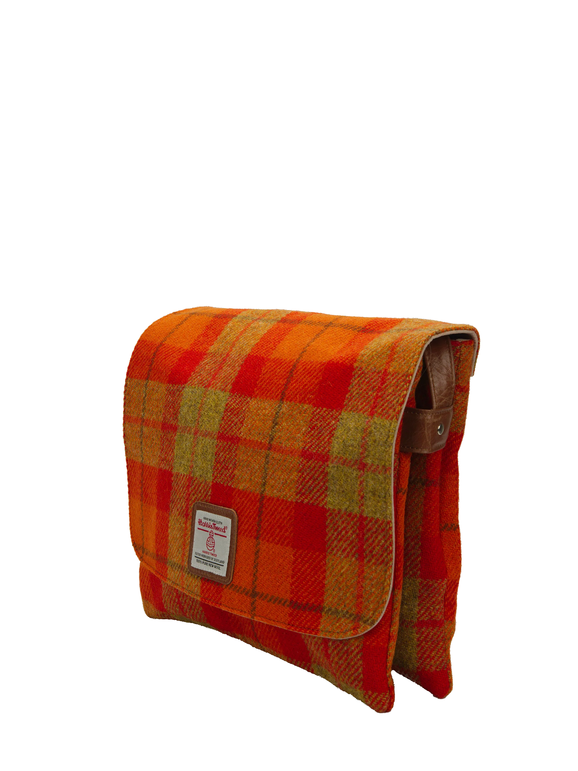 Harris Tweed Scalpay Bag - A0196 (Tan Leather) - Image 4