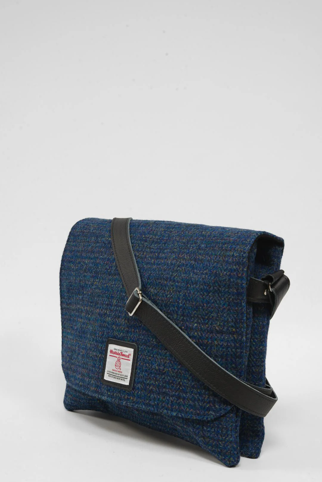Harris Tweed Scalpay Bag - A0207 (Black Leather) - Image 2
