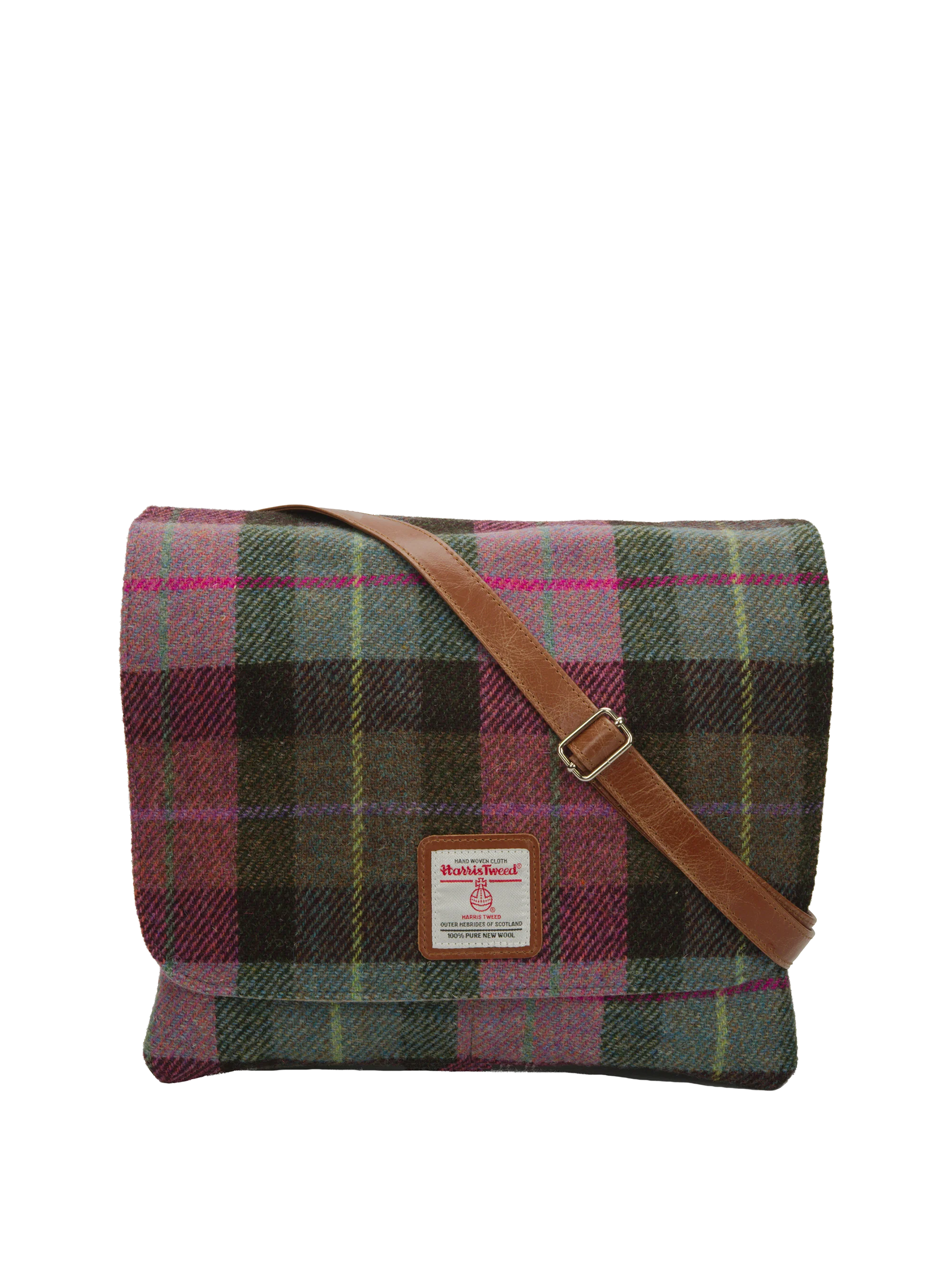 Harris Tweed Scalpay Bag - A0254 (Tan Leather)