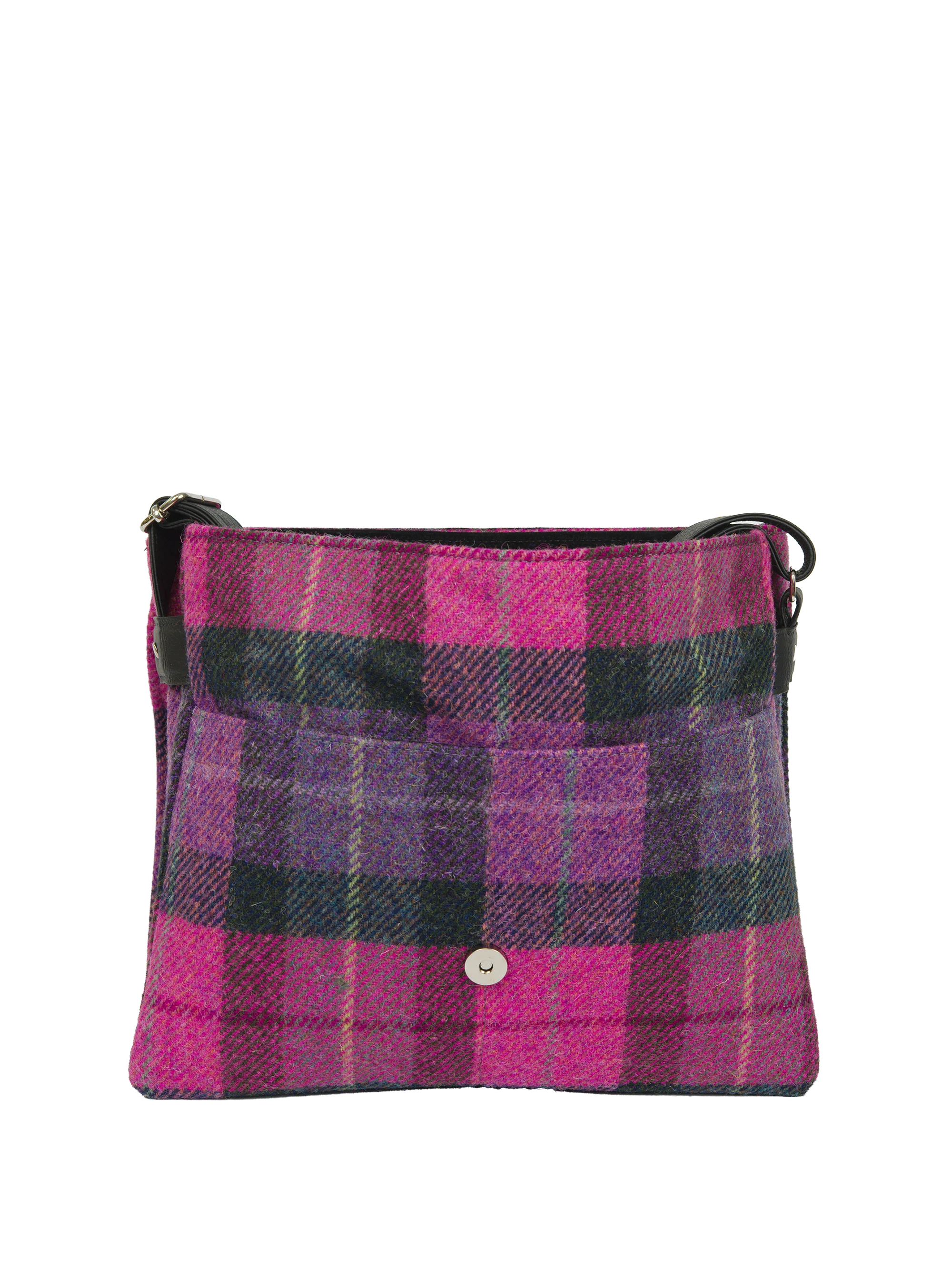 Harris Tweed Scalpay Bag - A0257 (Black Leather) - Image 2