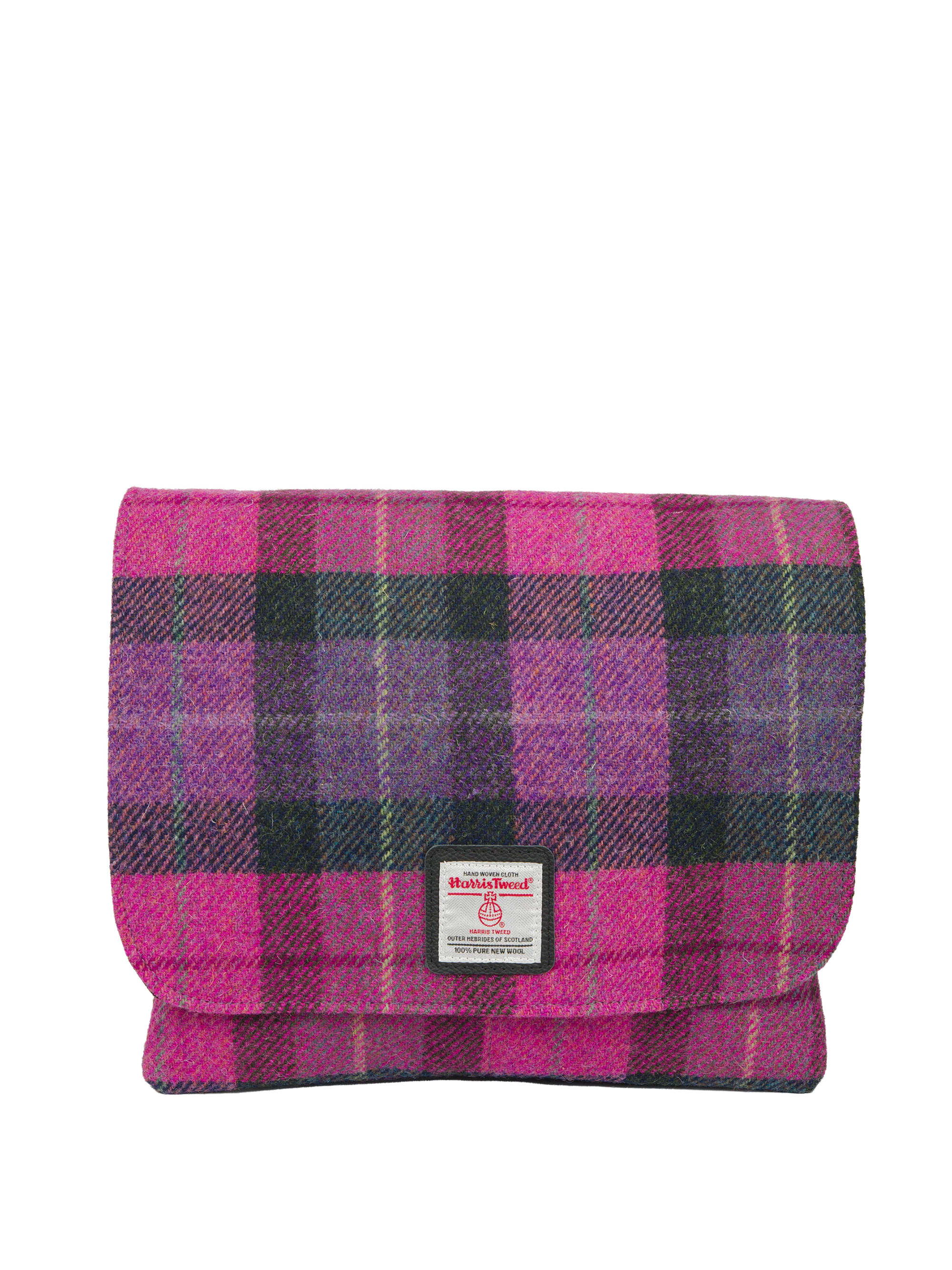 Harris Tweed Scalpay Bag - A0257 (Black Leather) - Image 3
