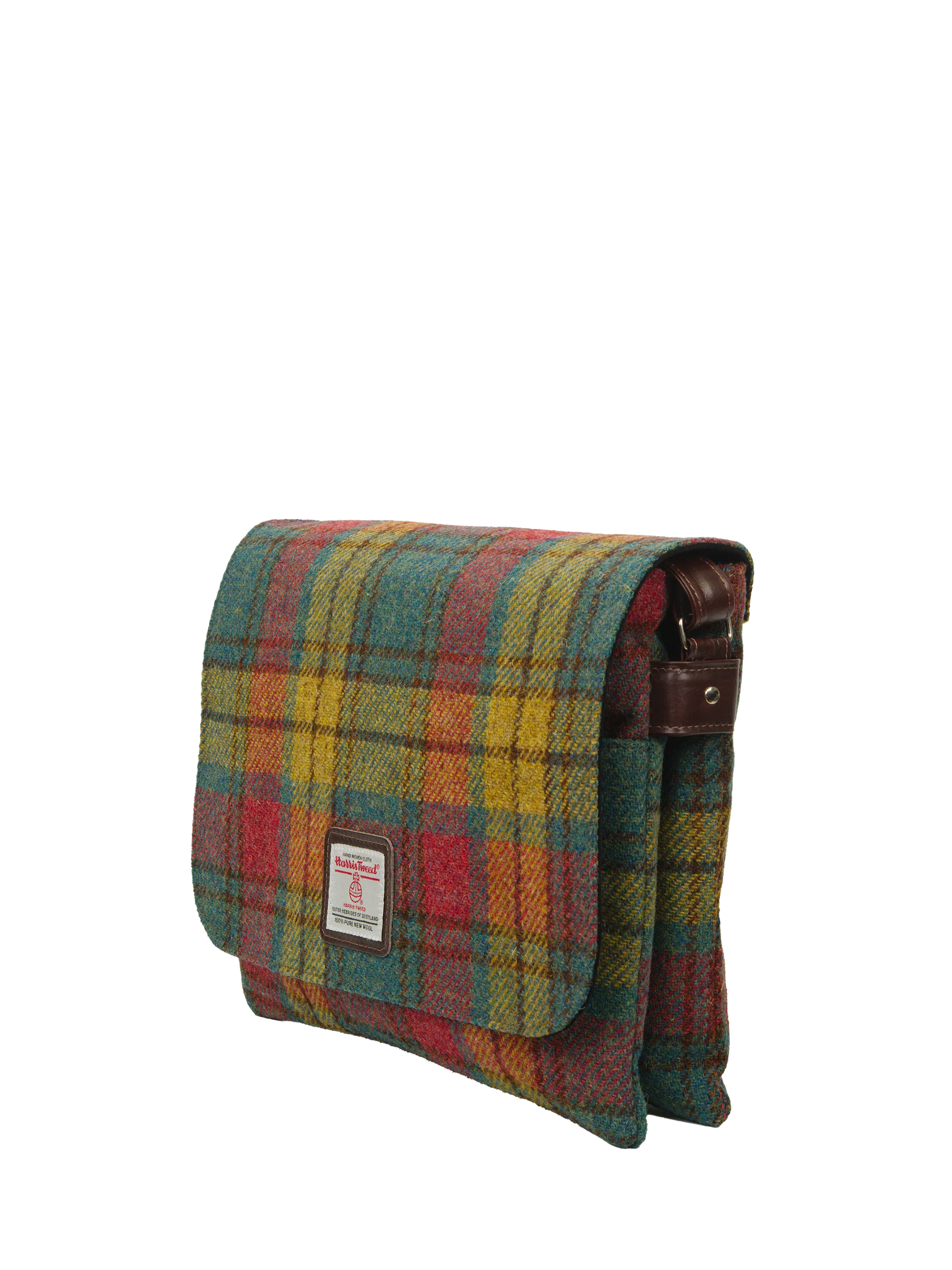 Harris Tweed Scalpay Bag - A0194 (Brown Leather) - Image 4