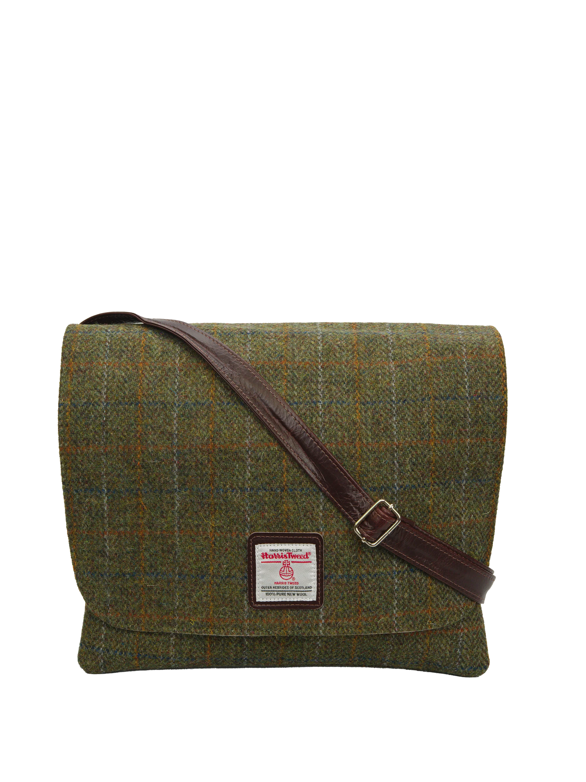 Harris Tweed Scalpay Bag - HB103 (Brown Leather)