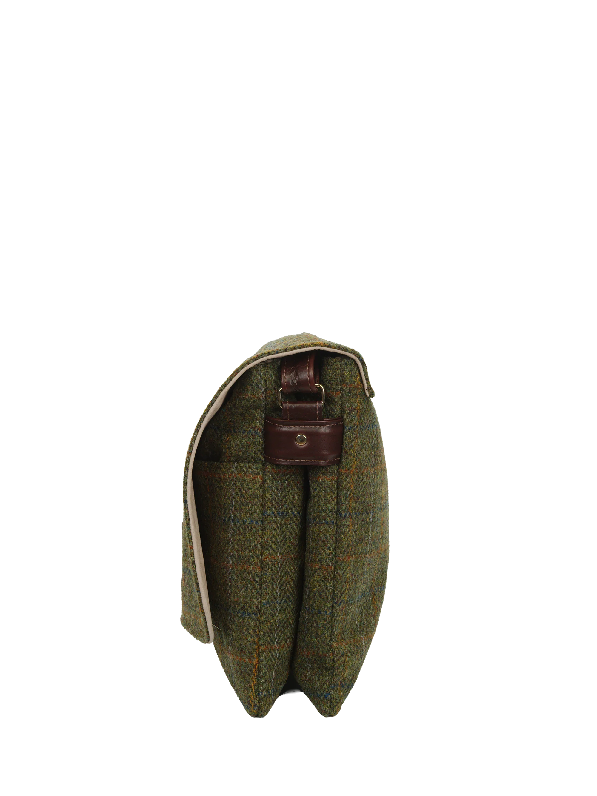 Harris Tweed Scalpay Bag - HB103 (Brown Leather) - Image 5