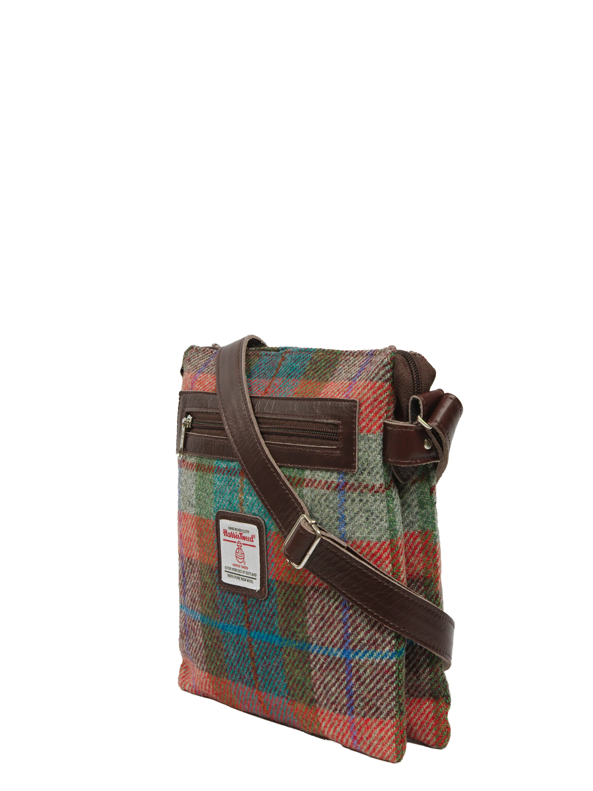Harris Tweed St Clements Bag - A0112 (Brown Leather) - Image 2