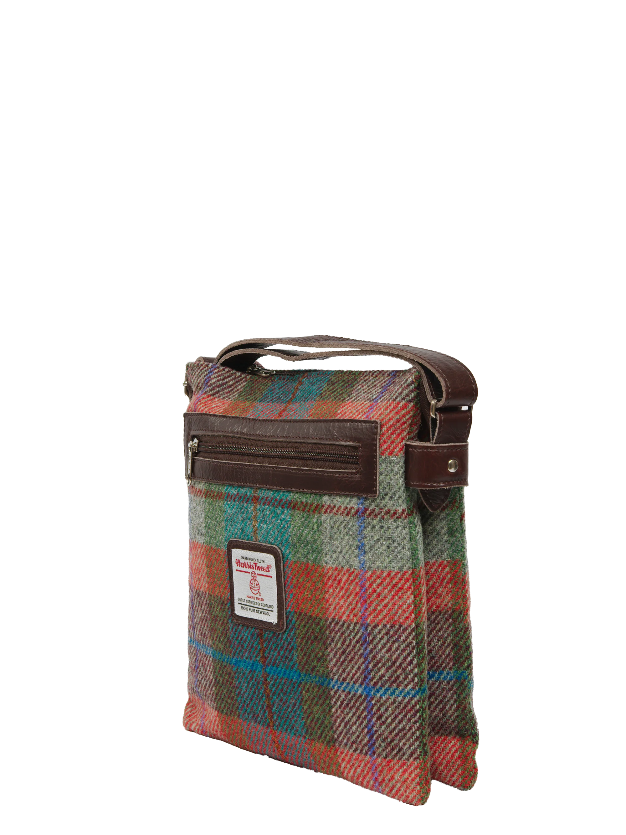 Harris Tweed St Clements Bag - A0112 (Brown Leather) - Image 3