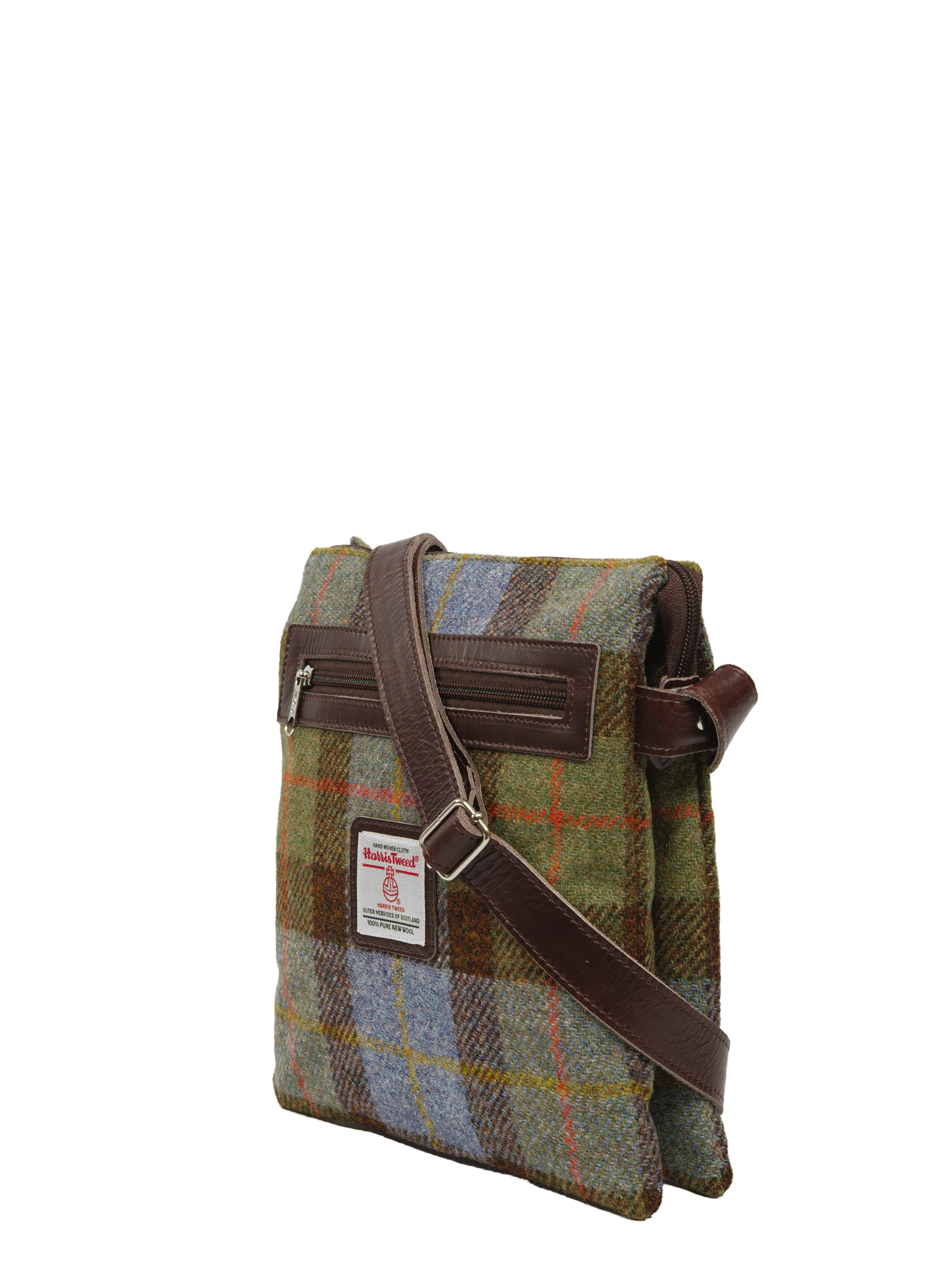 Harris Tweed St Clements Bag - A017 (Brown Leather) - Image 2