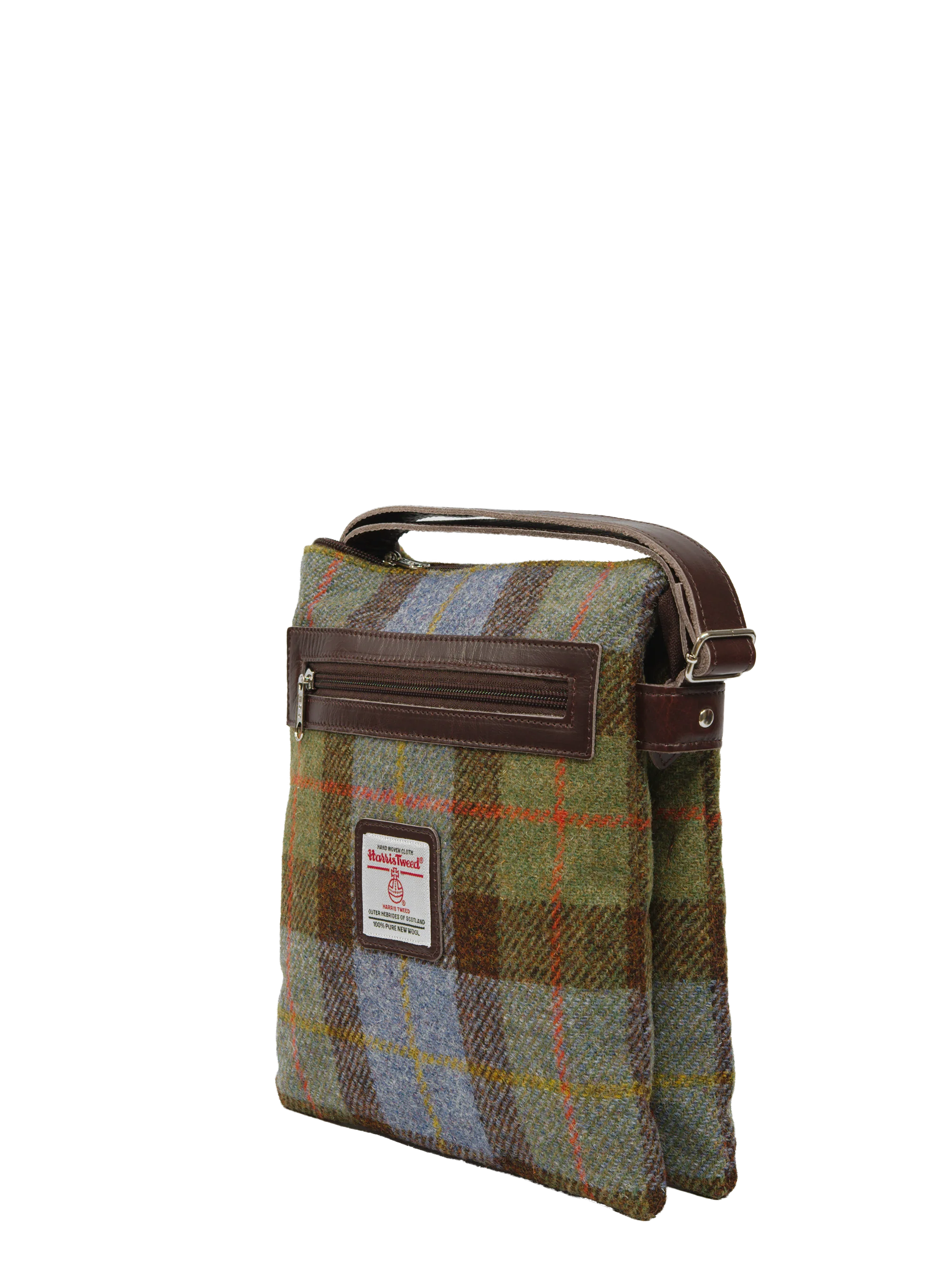 Harris Tweed St Clements Bag - A017 (Brown Leather) - Image 3