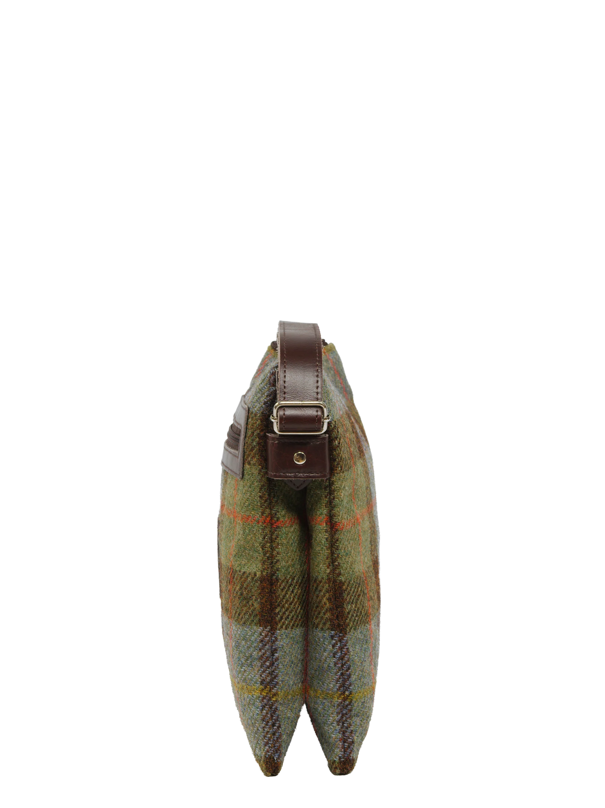 Harris Tweed St Clements Bag - A017 (Brown Leather) - Image 4