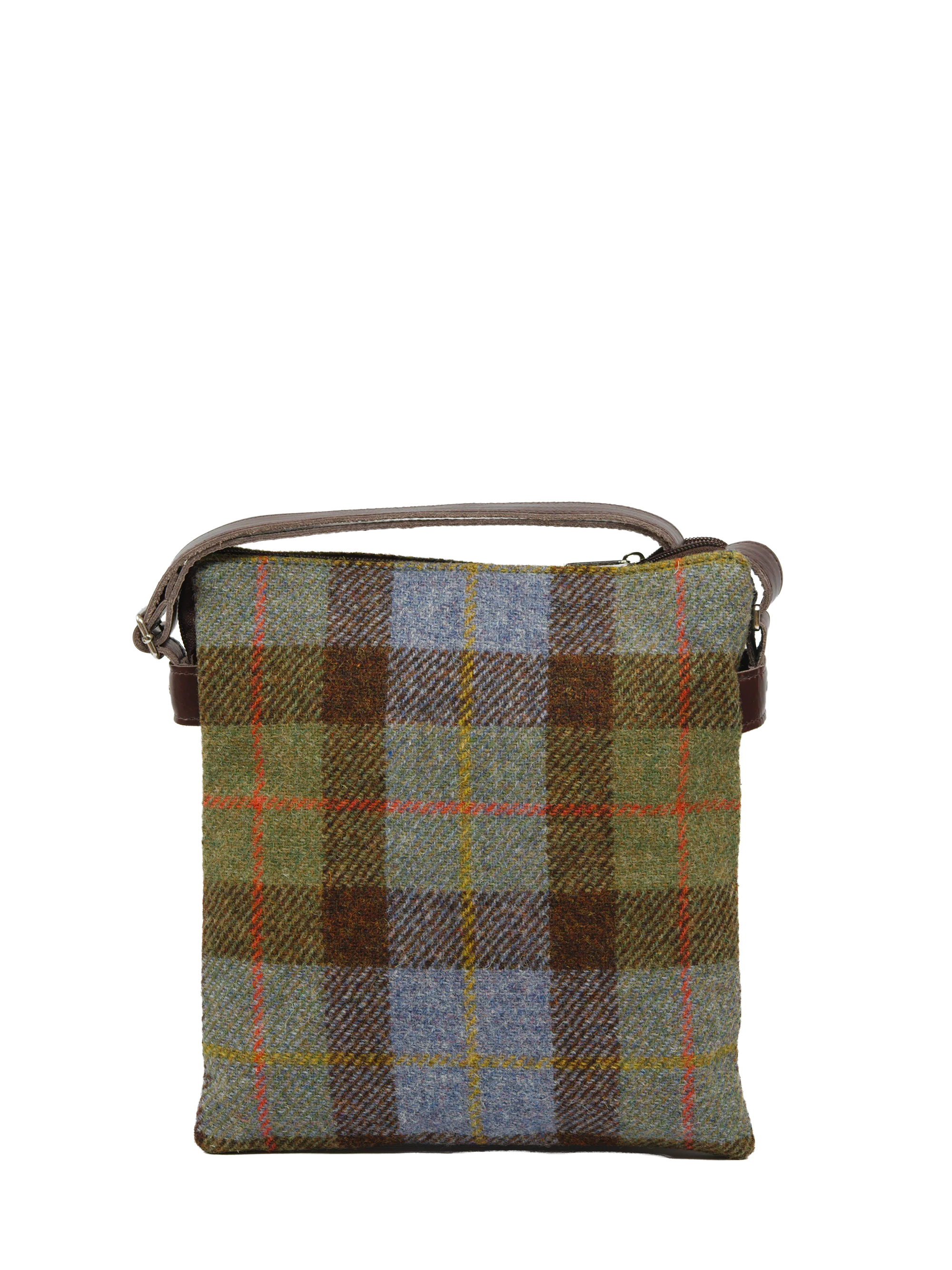 Harris Tweed St Clements Bag - A017 (Brown Leather) - Image 5