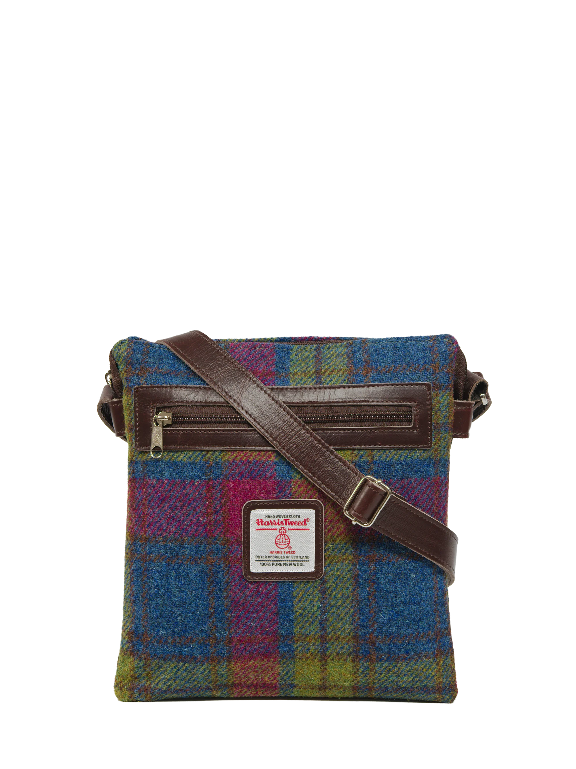Harris Tweed St Clements Bag - A0195 (Brown Leather)