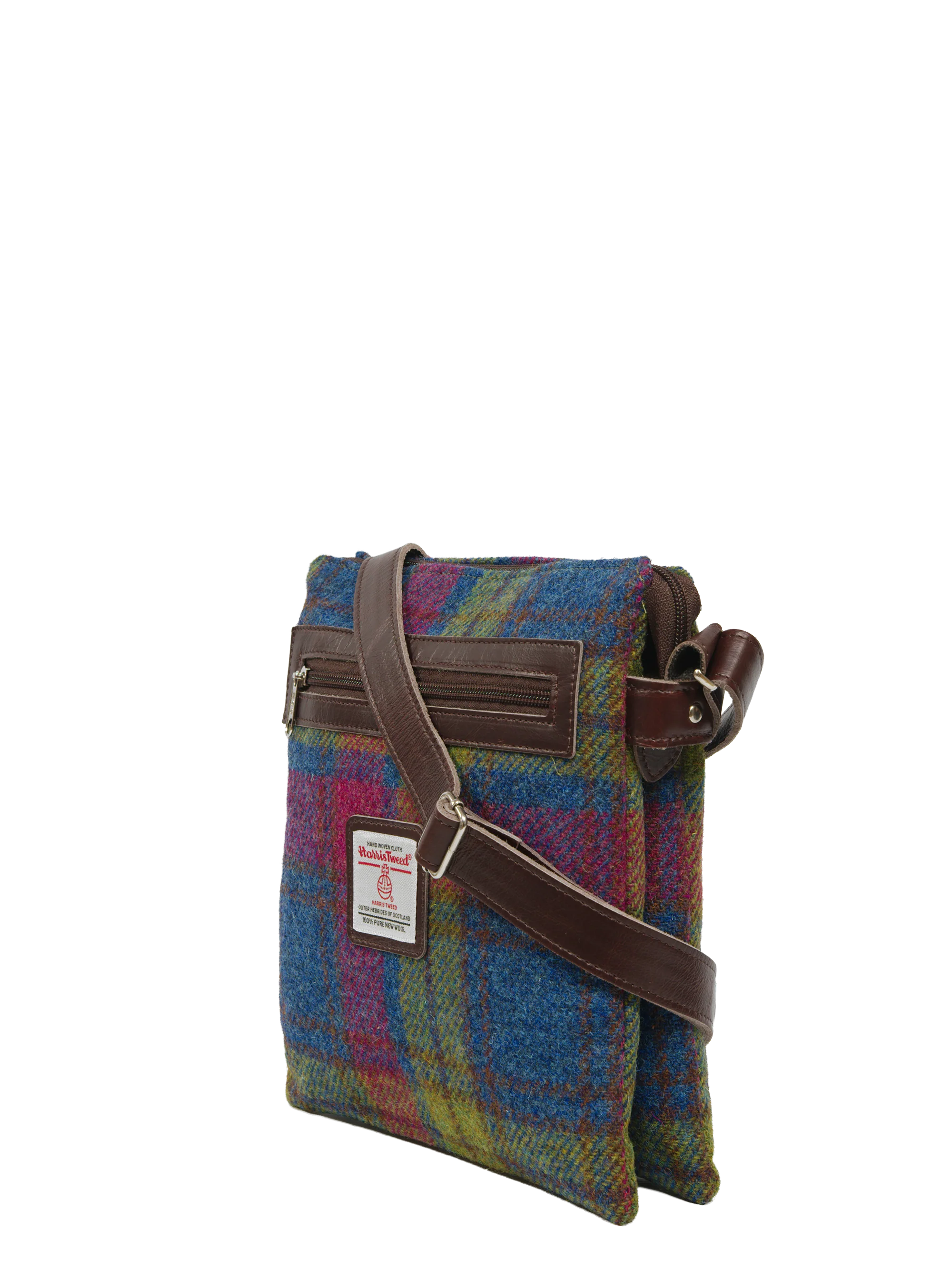 Harris Tweed St Clements Bag - A0195 (Brown Leather) - Image 2
