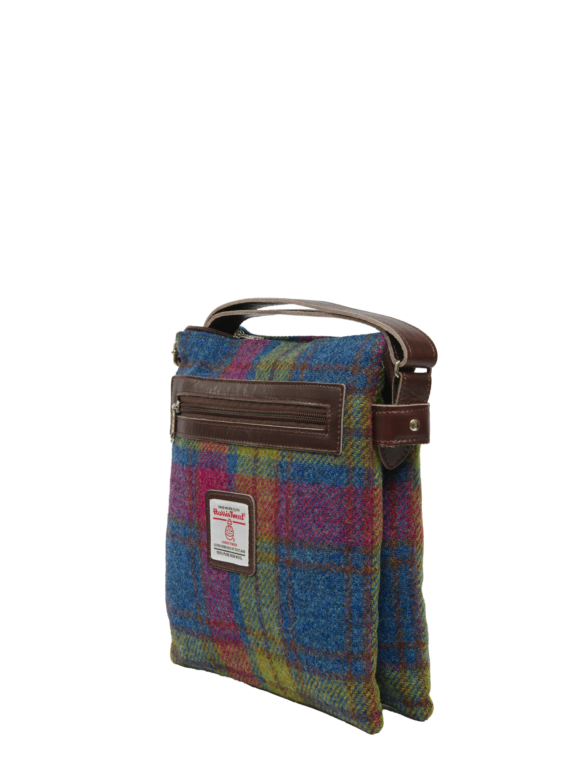 Harris Tweed St Clements Bag - A0195 (Brown Leather) - Image 3