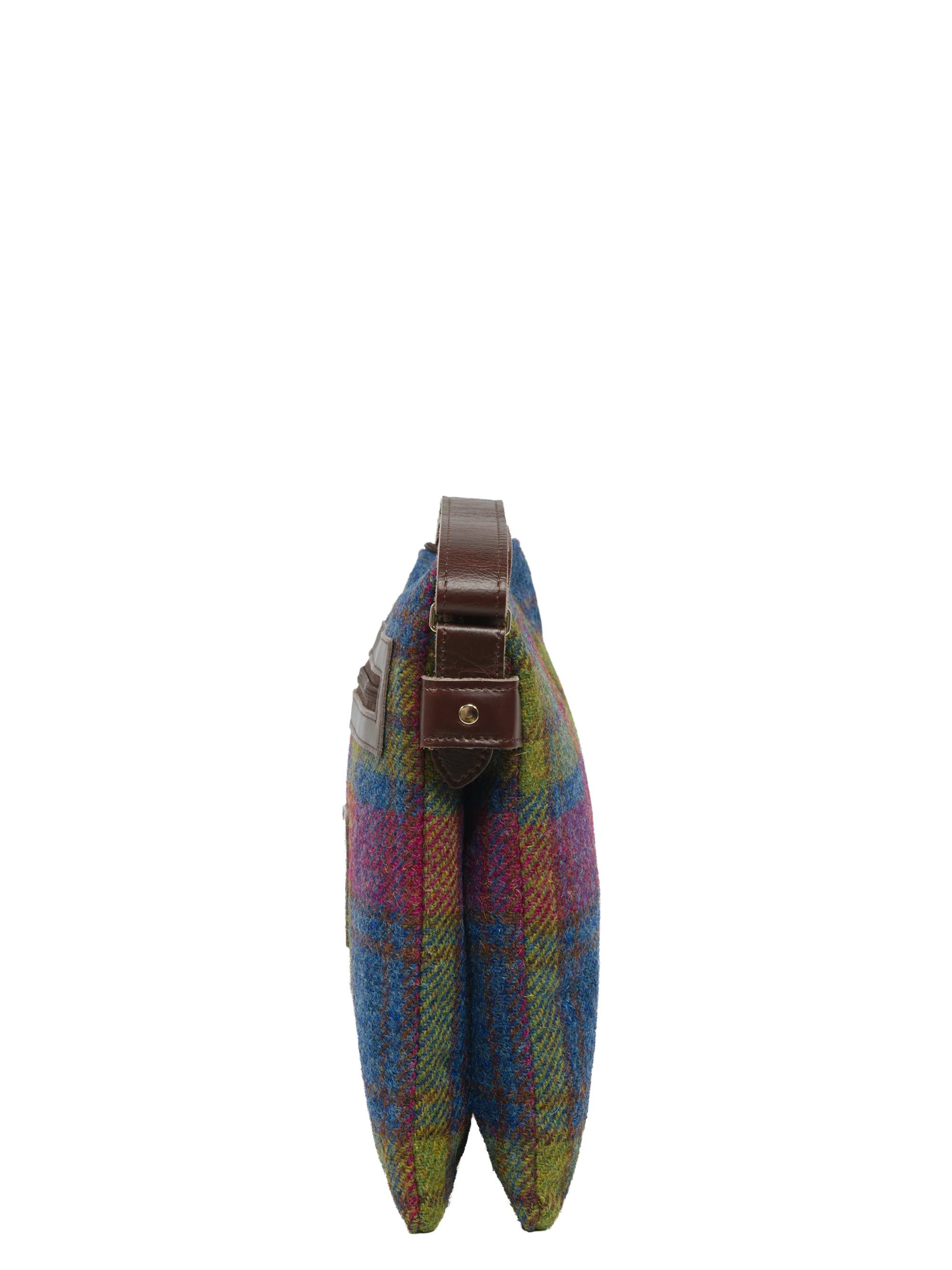 Harris Tweed St Clements Bag - A0195 (Brown Leather) - Image 4