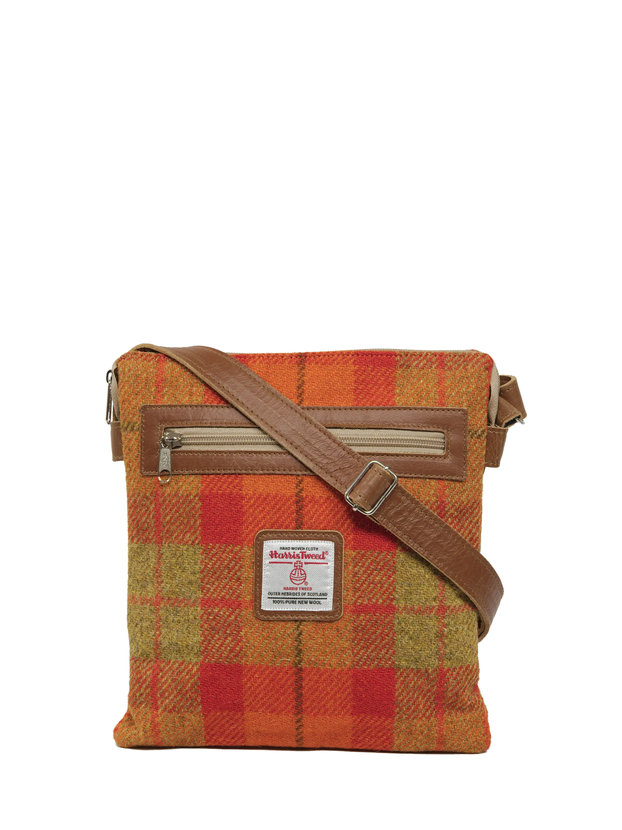Harris Tweed St Clements Bag - A0196 (Tan Leather)