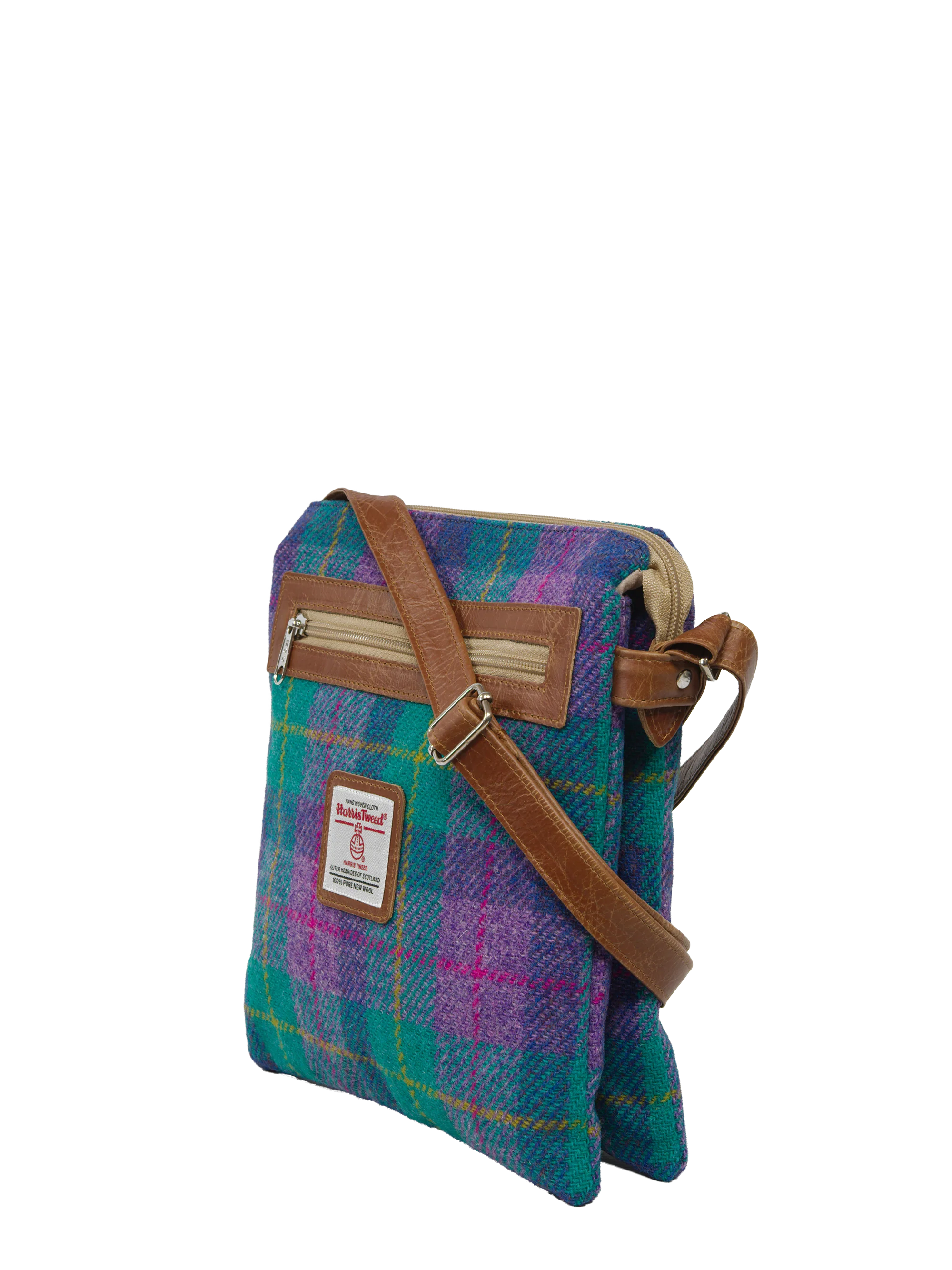 Harris Tweed St Clements Bag - A0222 (Tan Leather) - Image 2