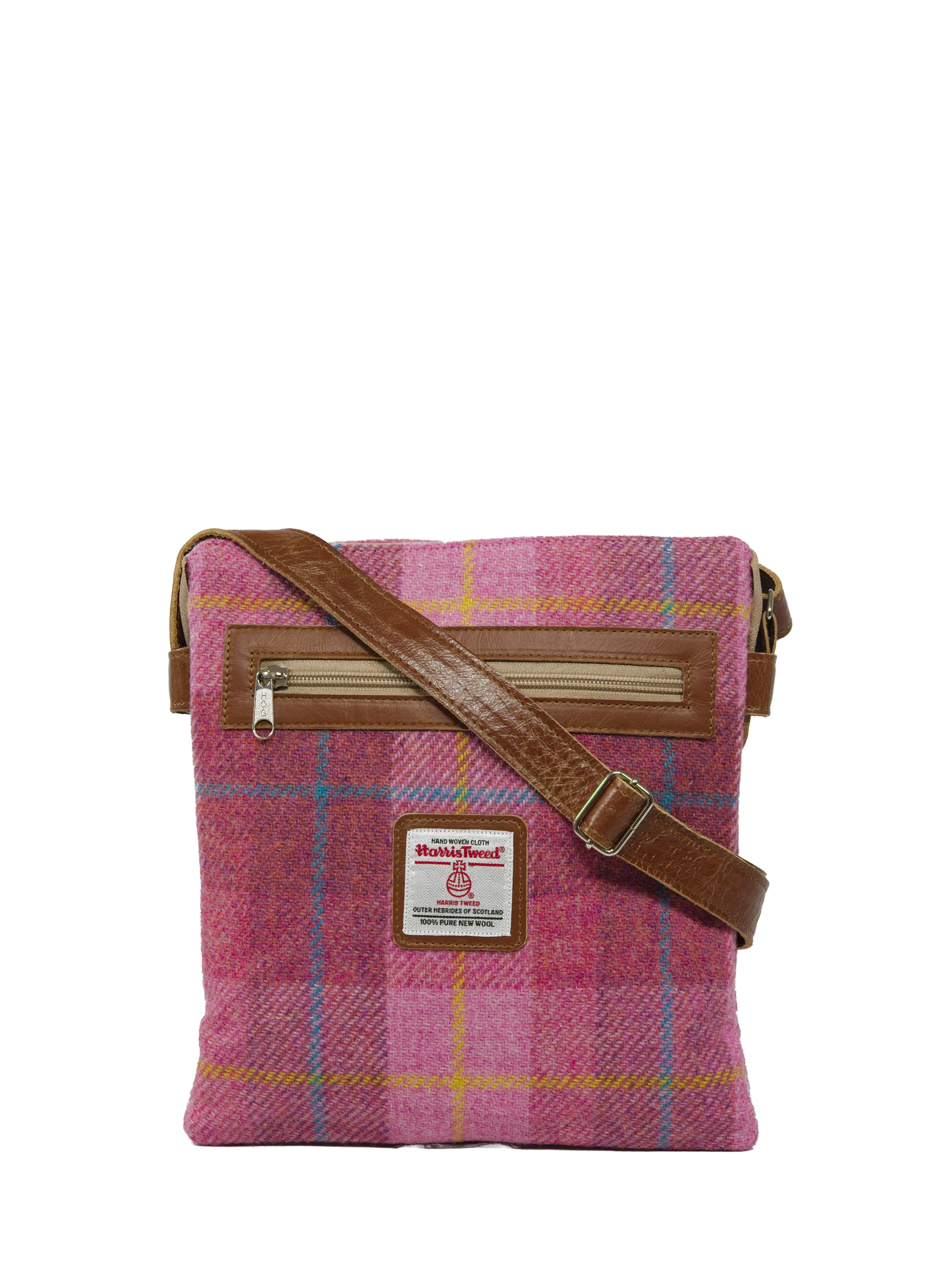 Harris Tweed St Clements Bag - A0223 (Tan Leather)