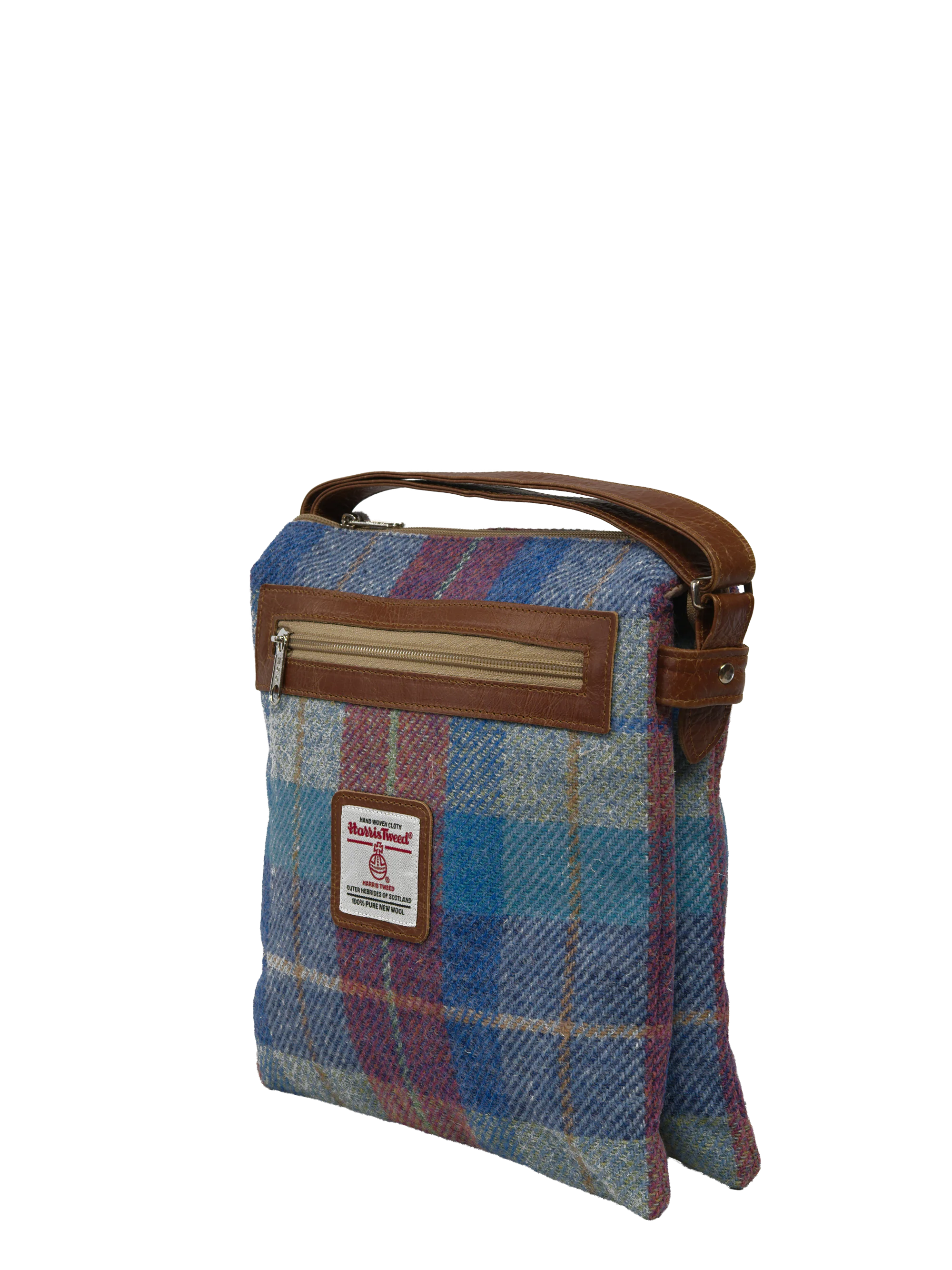 Harris Tweed St Clements Bag - A0226 (Tan Leather) - Image 3