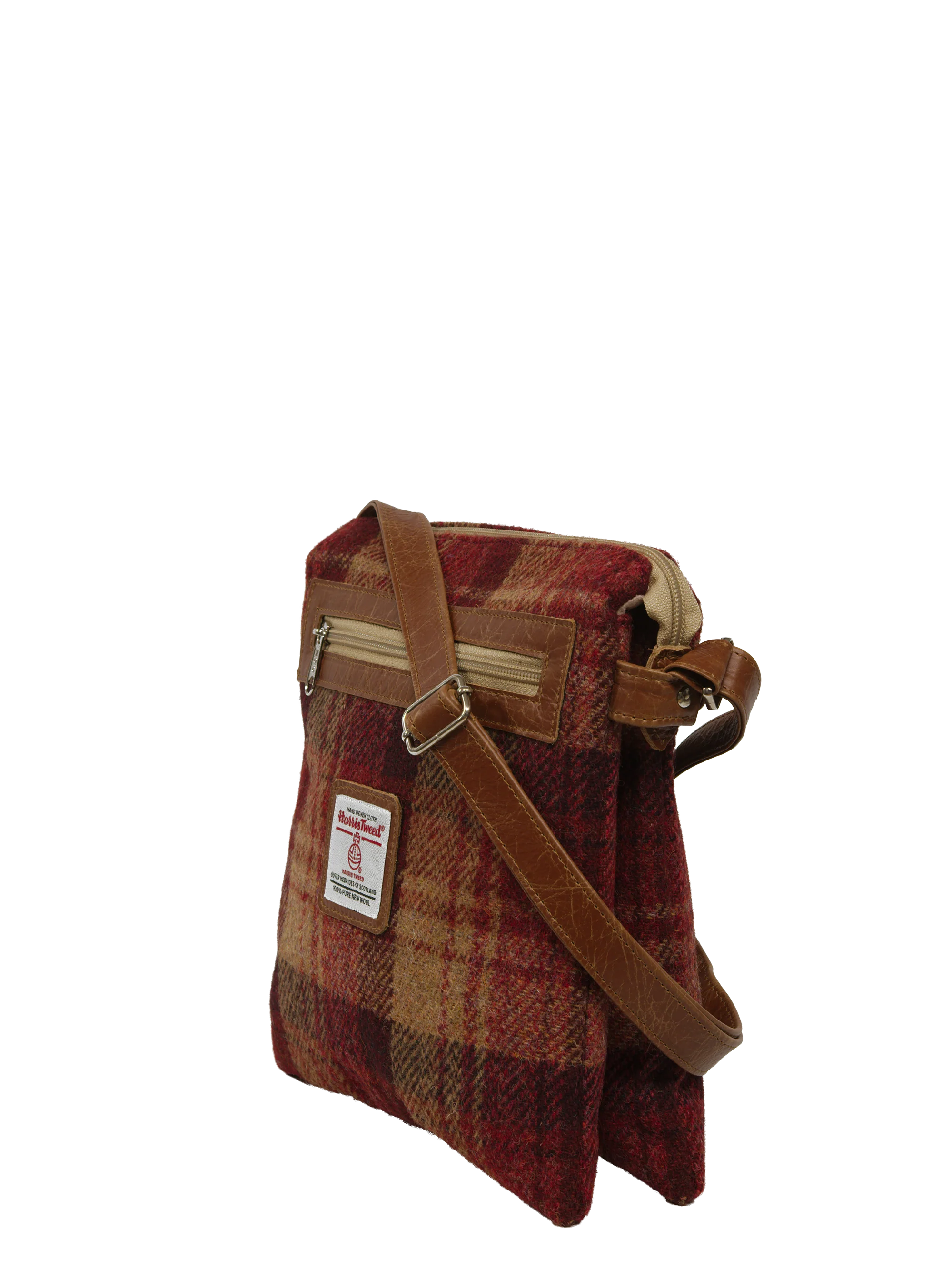 Harris Tweed St Clements Bag - A0228 (Tan Leather) - Image 2
