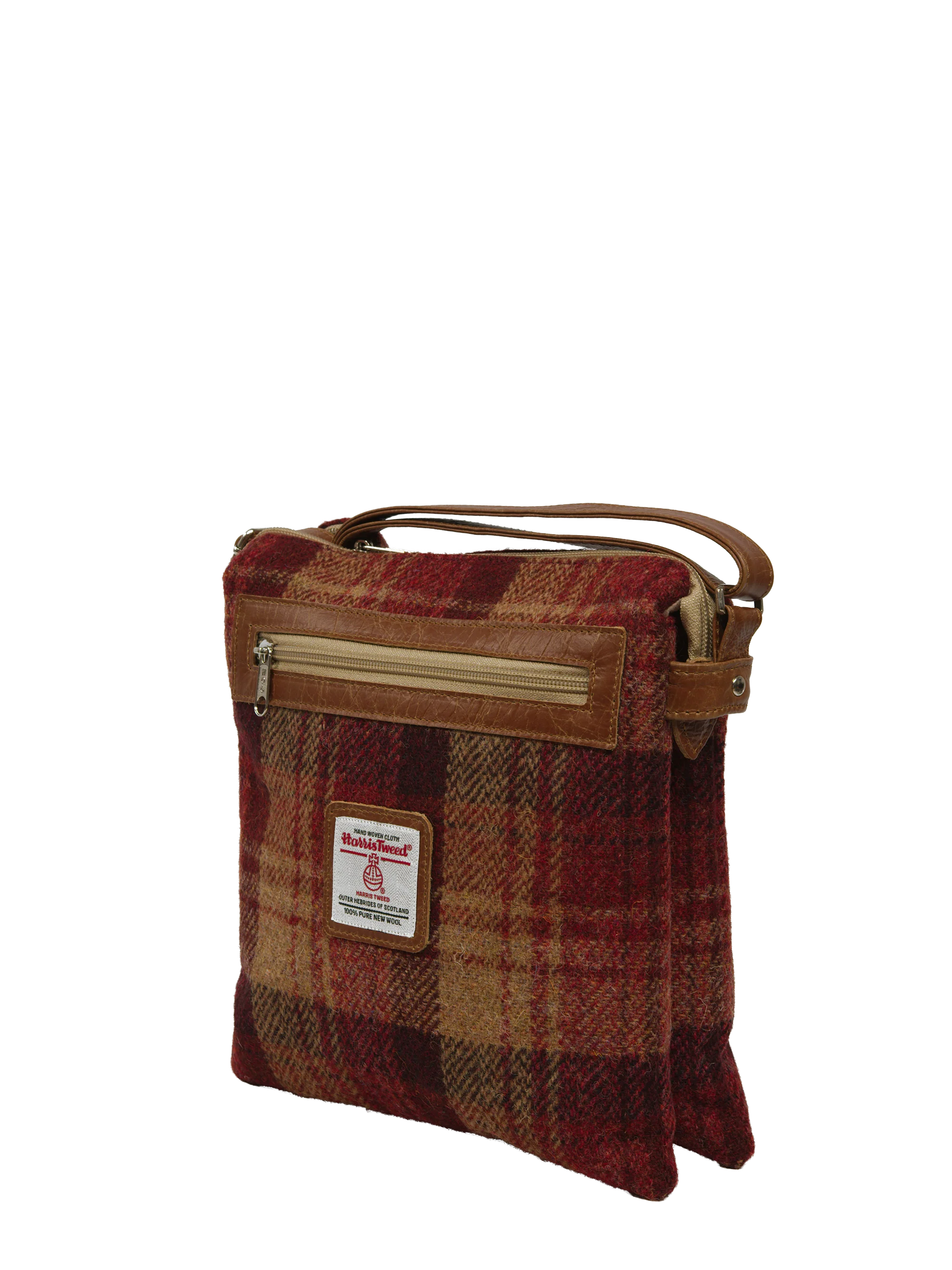 Harris Tweed St Clements Bag - A0228 (Tan Leather) - Image 3