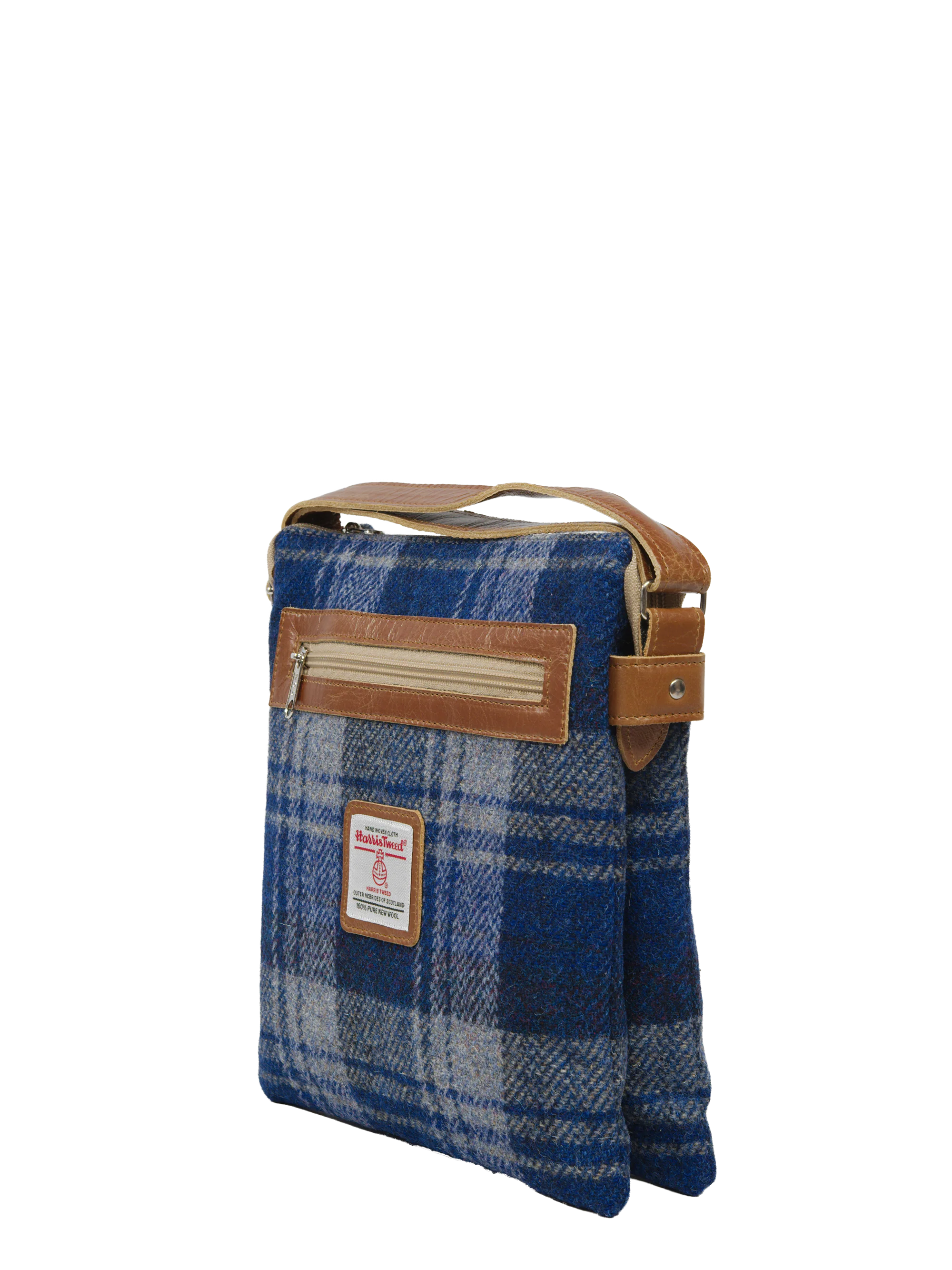 Harris Tweed St Clements Bag - A0237 (Tan Leather) - Image 3