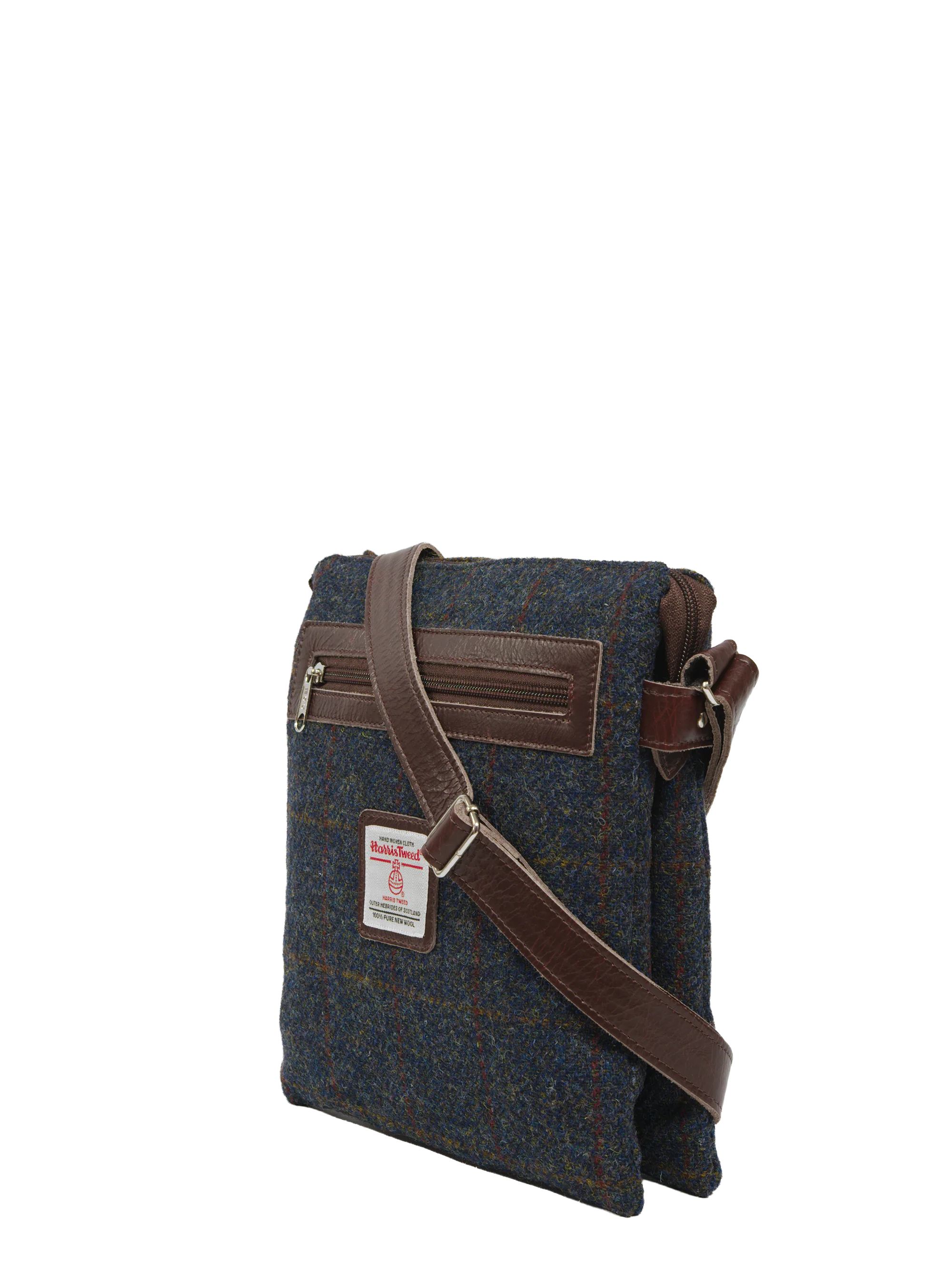 Harris Tweed St Clements Bag - A0239 (Brown Leather) - Image 2