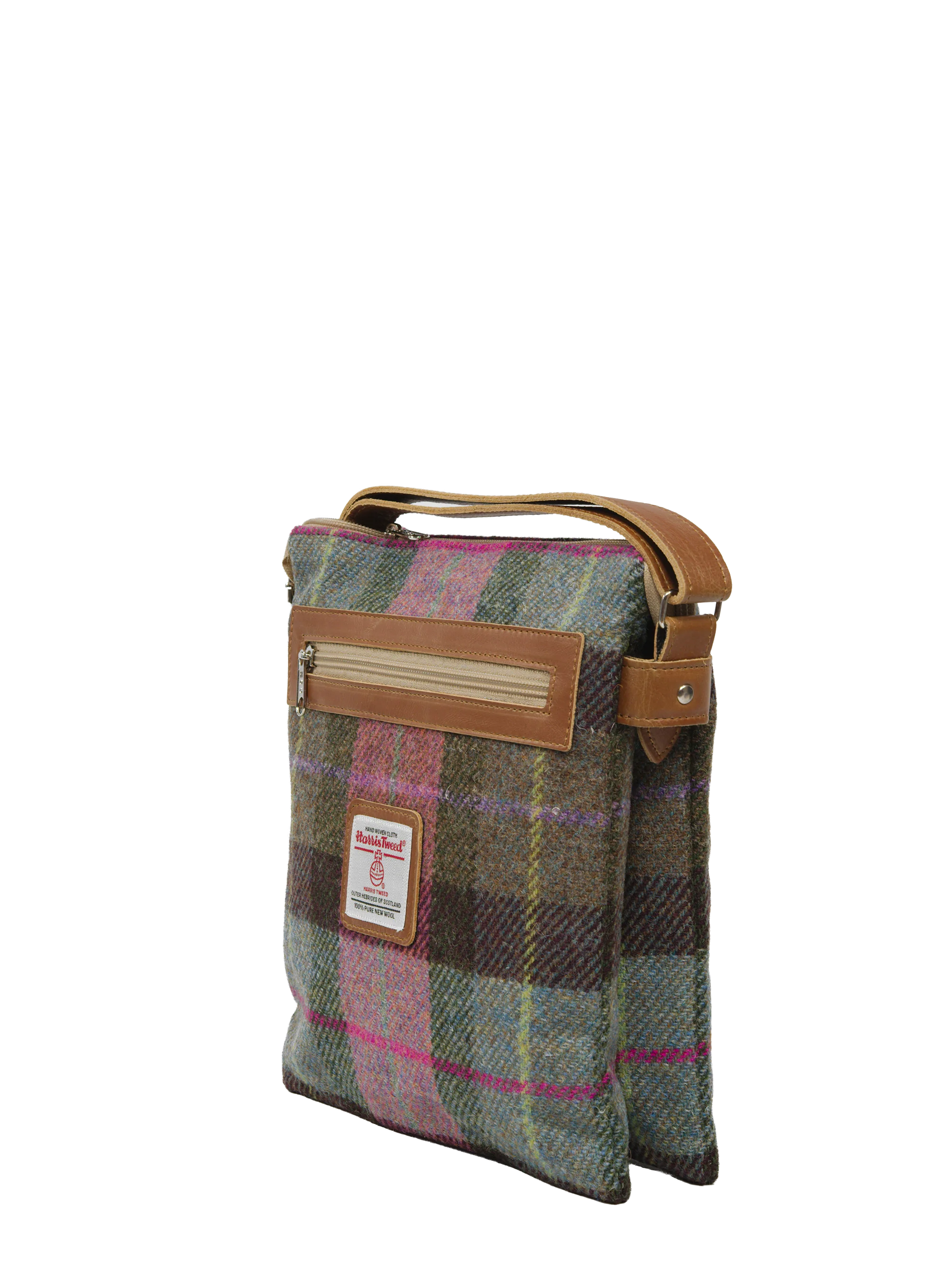 Harris Tweed St Clements Bag - A0254 (Tan Leather) - Image 3