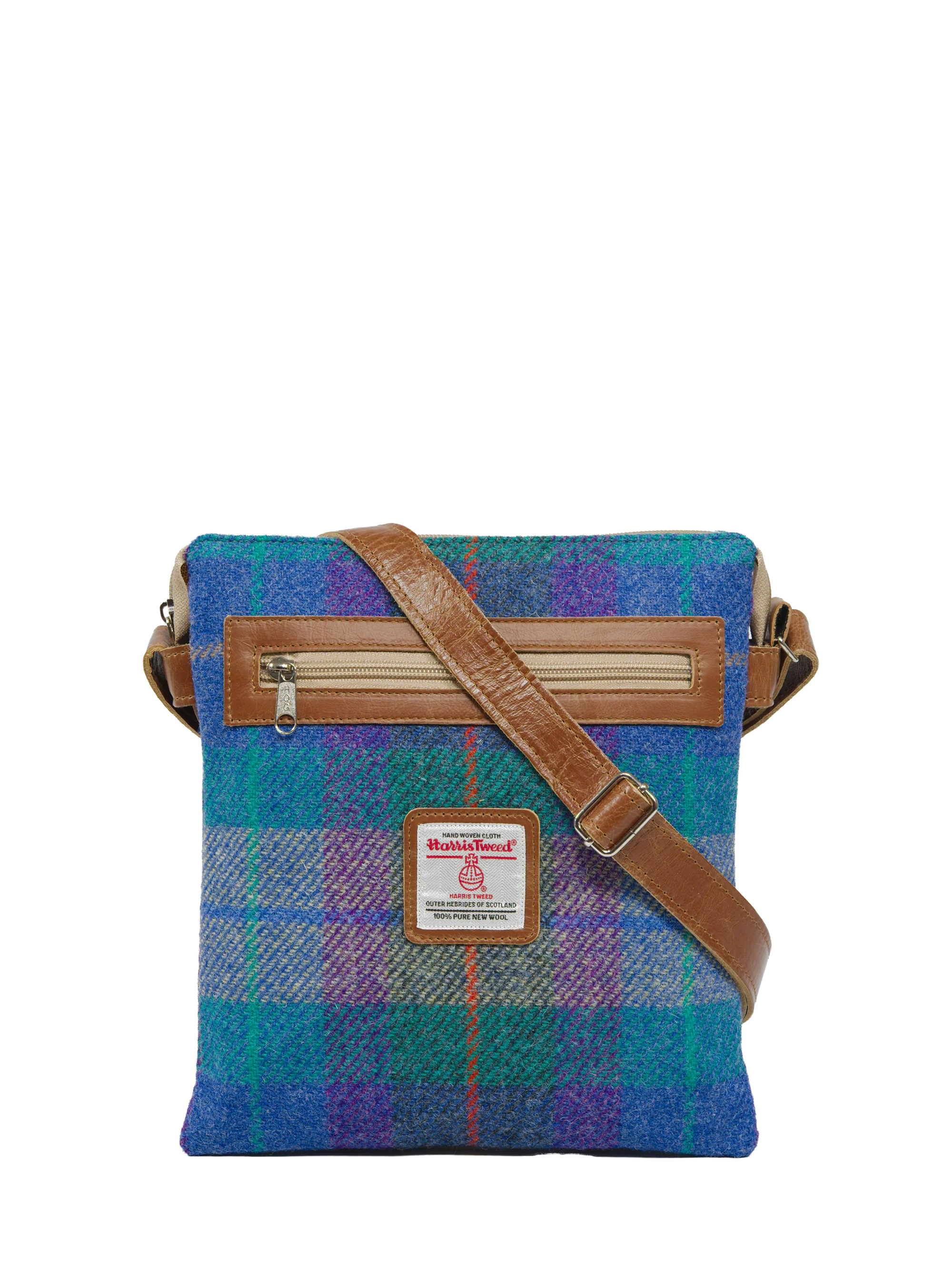 Harris Tweed St Clements Bag - A085 (Tan Leather)