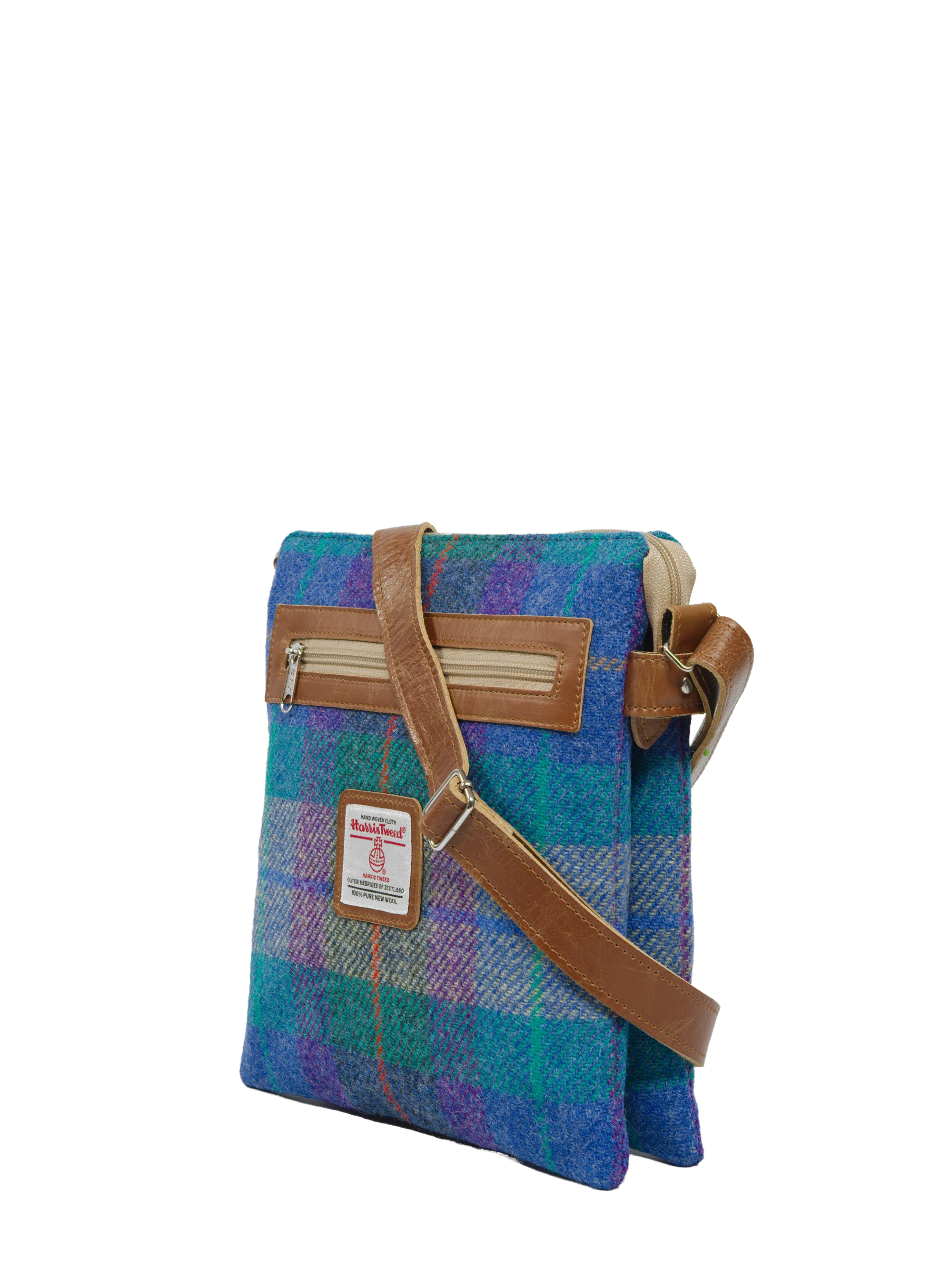 Harris Tweed St Clements Bag - A085 (Tan Leather) - Image 2