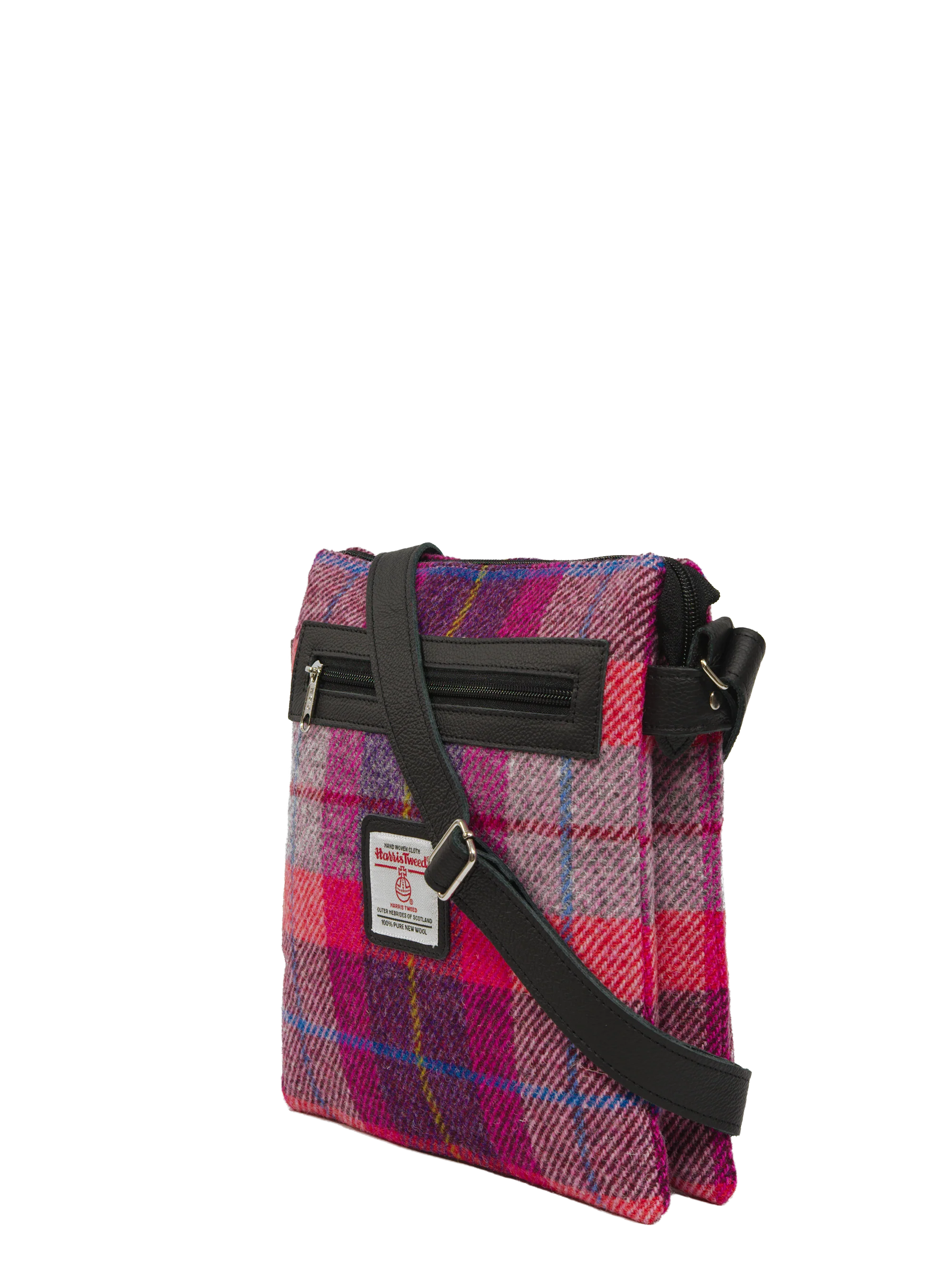 Harris Tweed St Clements Bag - A088 (Black Leather) - Image 2