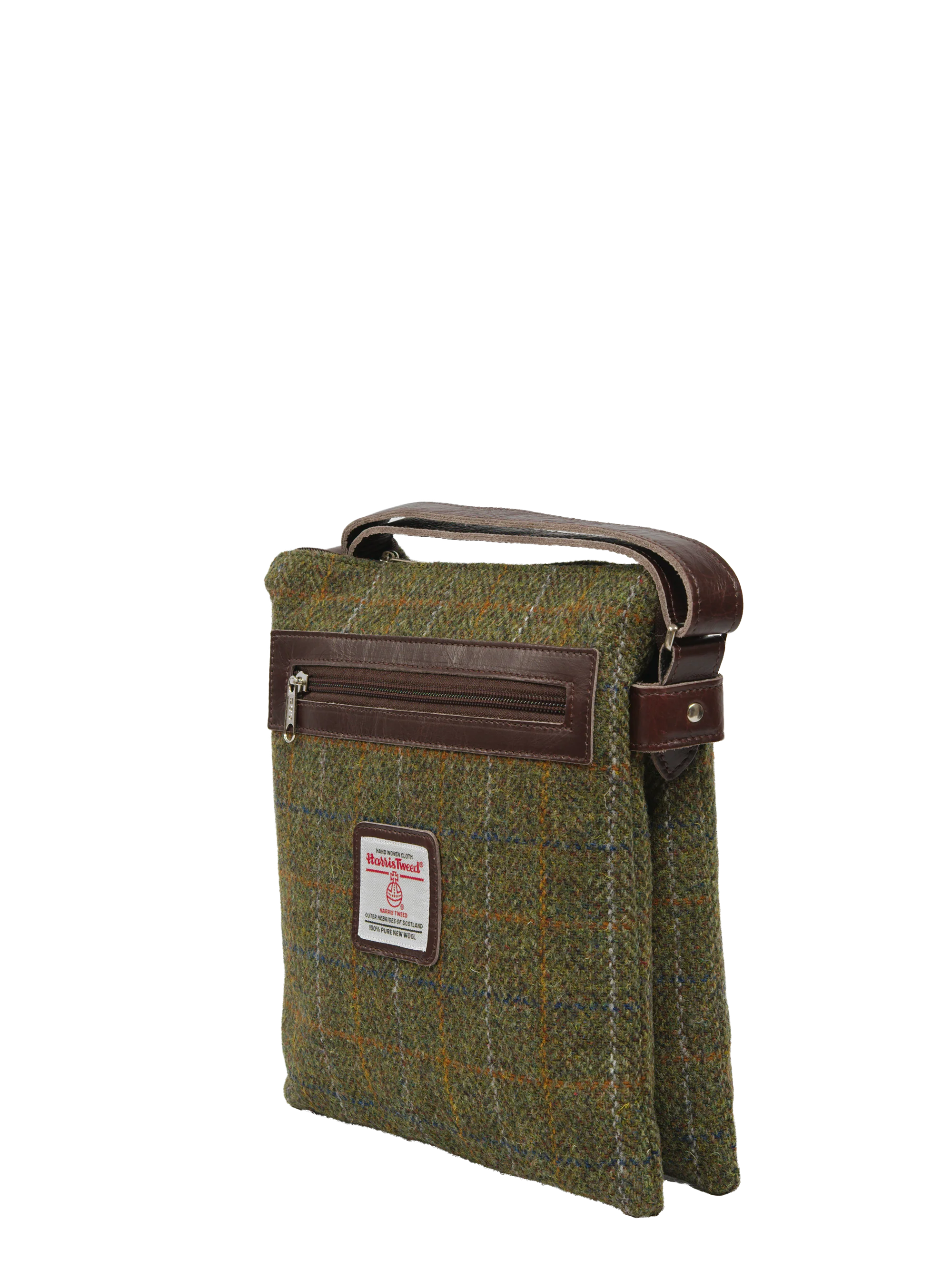 Harris Tweed St Clements Bag - HB103 (Brown Leather) - Image 3