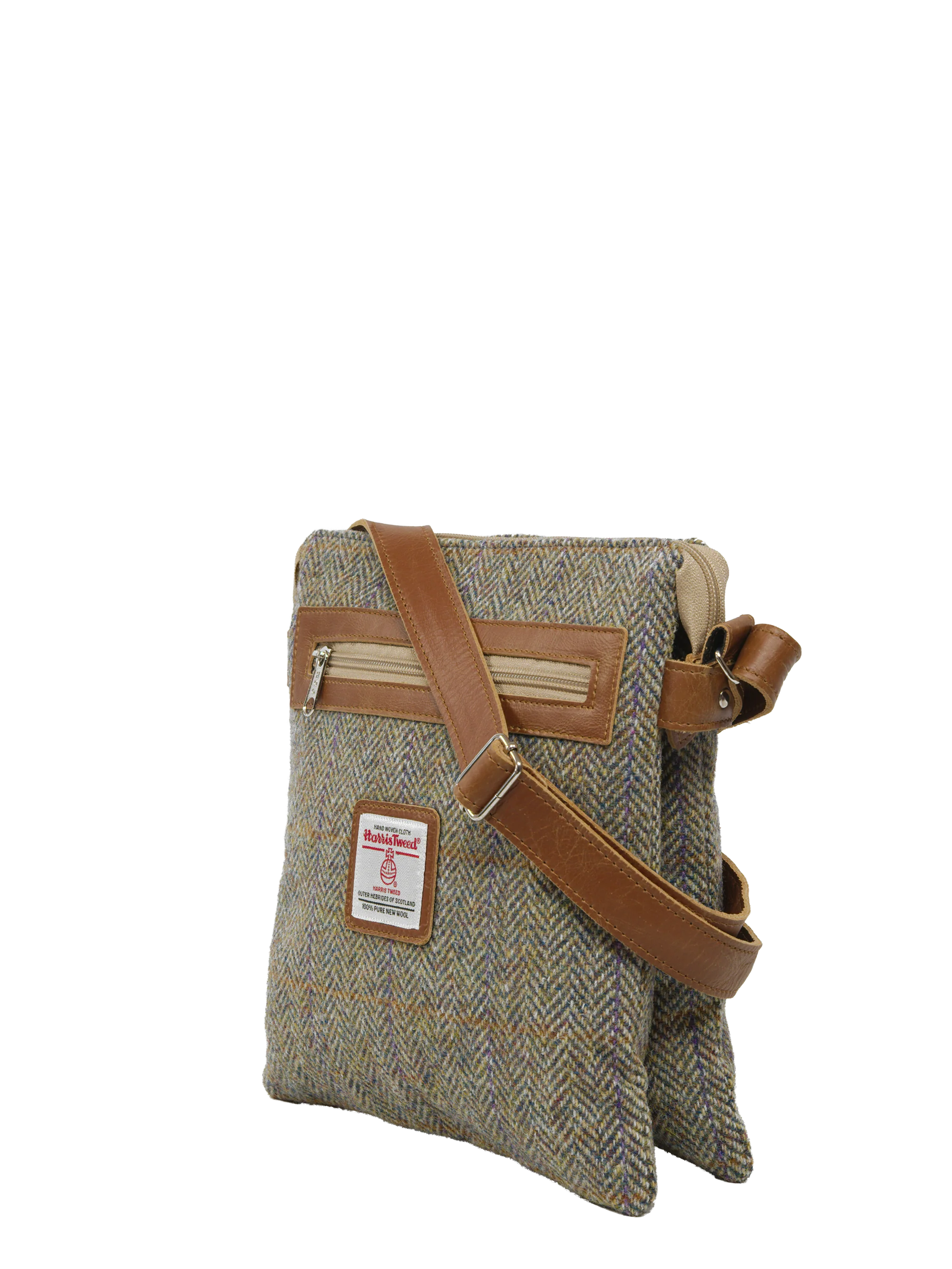 Harris Tweed St Clements Bag - HB107 (Tan Leather) - Image 2