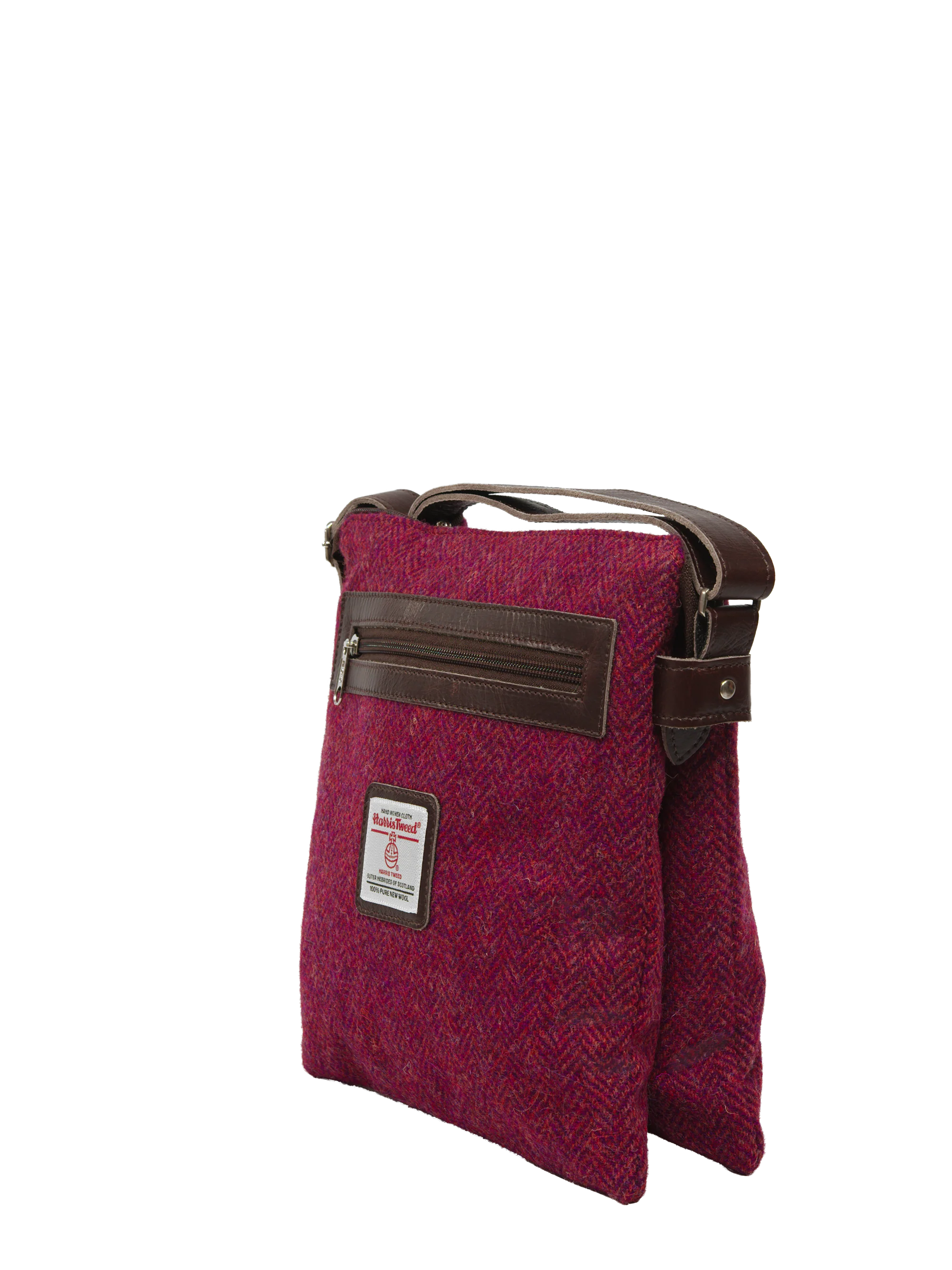 Harris Tweed St Clements Bag - HB120 (Brown Leather) - Image 3