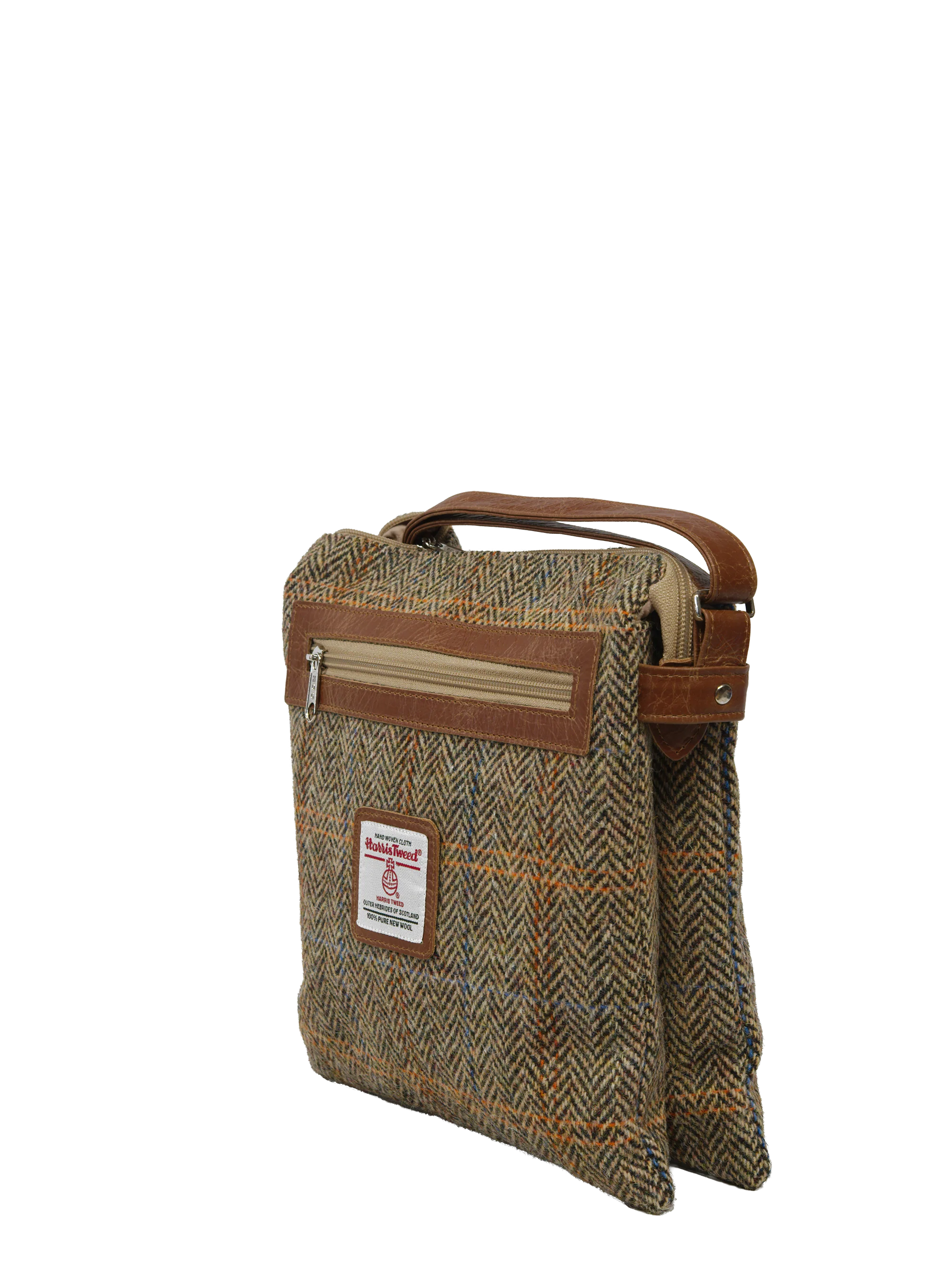 Harris Tweed St Clements Bag - HB133 (Tan Leather) - Image 3