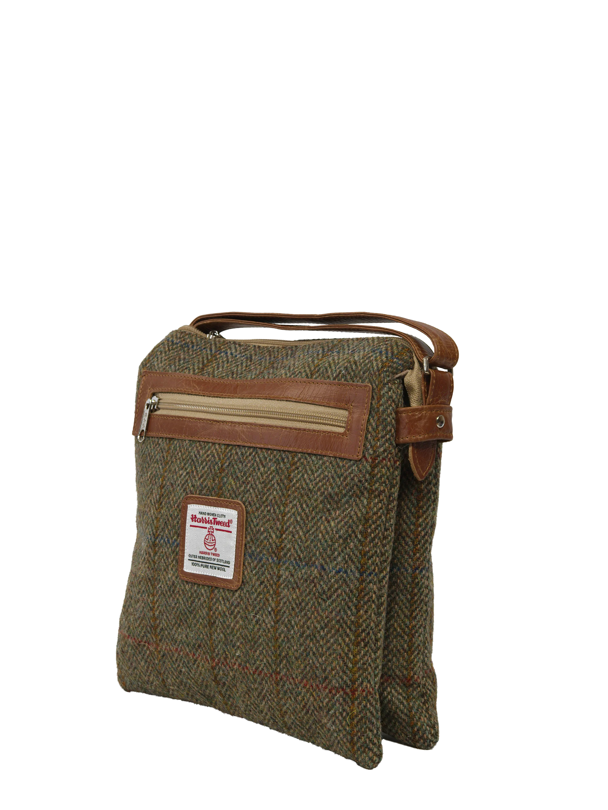 Harris Tweed St Clements Bag - HB55 (Tan Leather) - Image 3