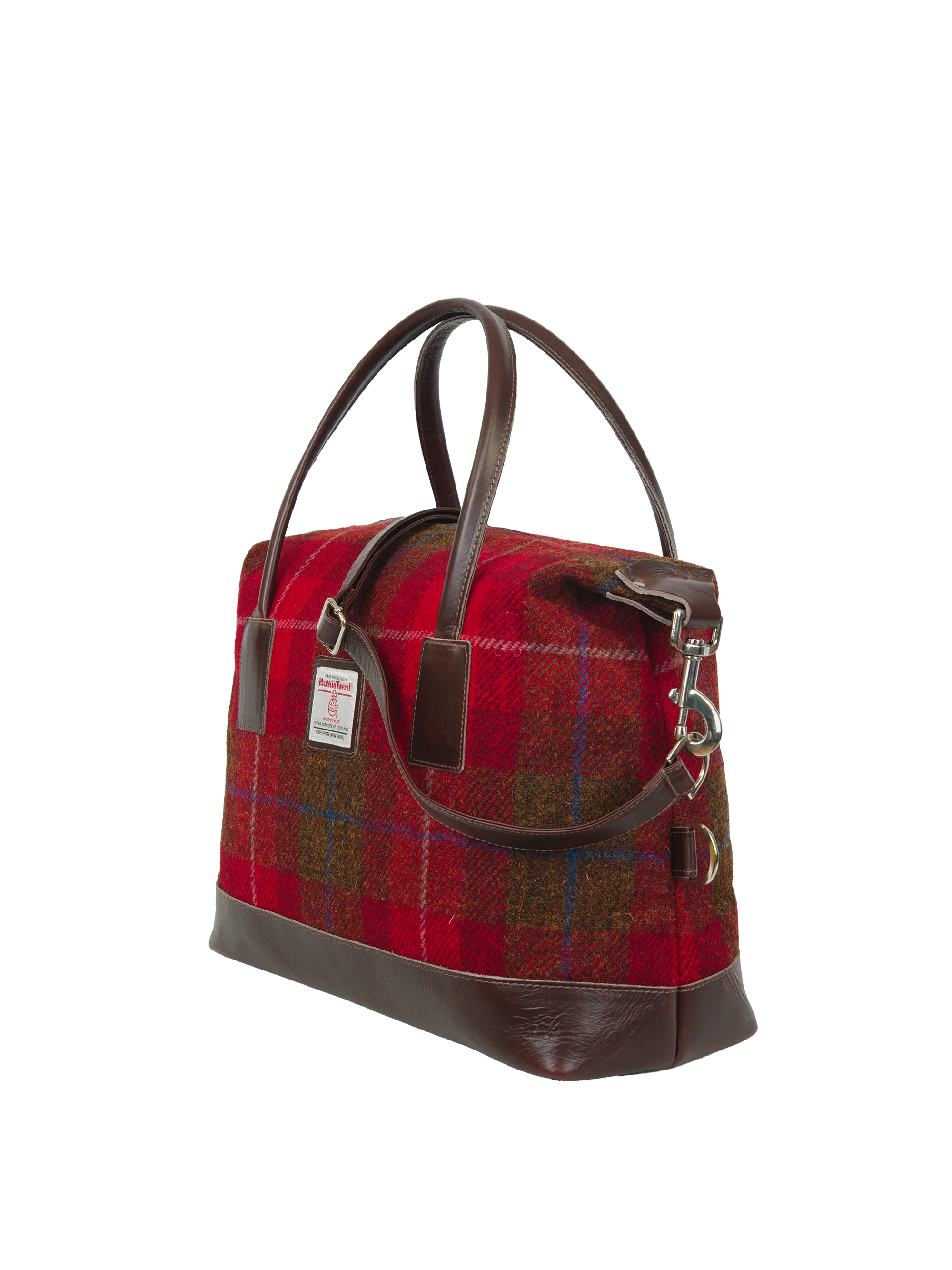Harris Tweed St Kilda Bag - A001 (Brown Leather) - Image 2