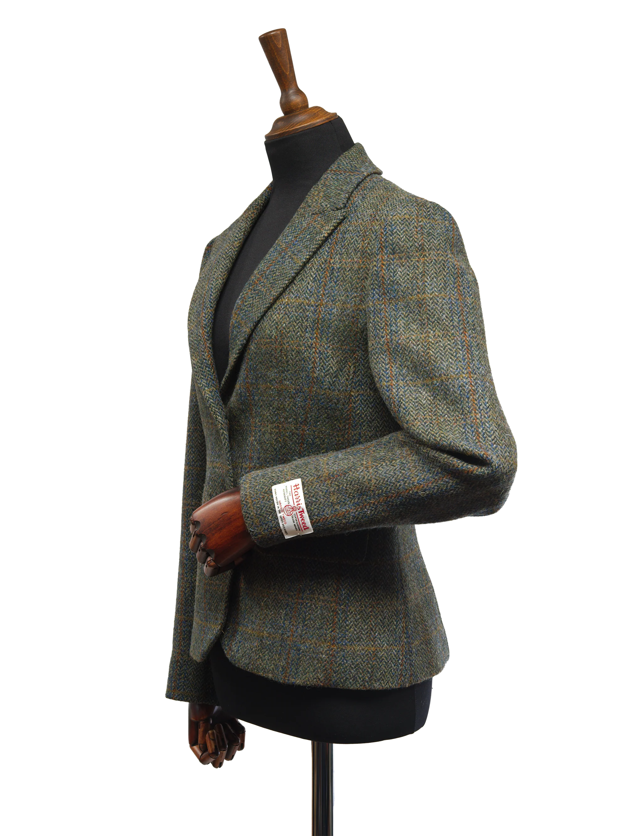 Harris Tweed Tammy Jacket - Green Herringbone w/OC - Image 3
