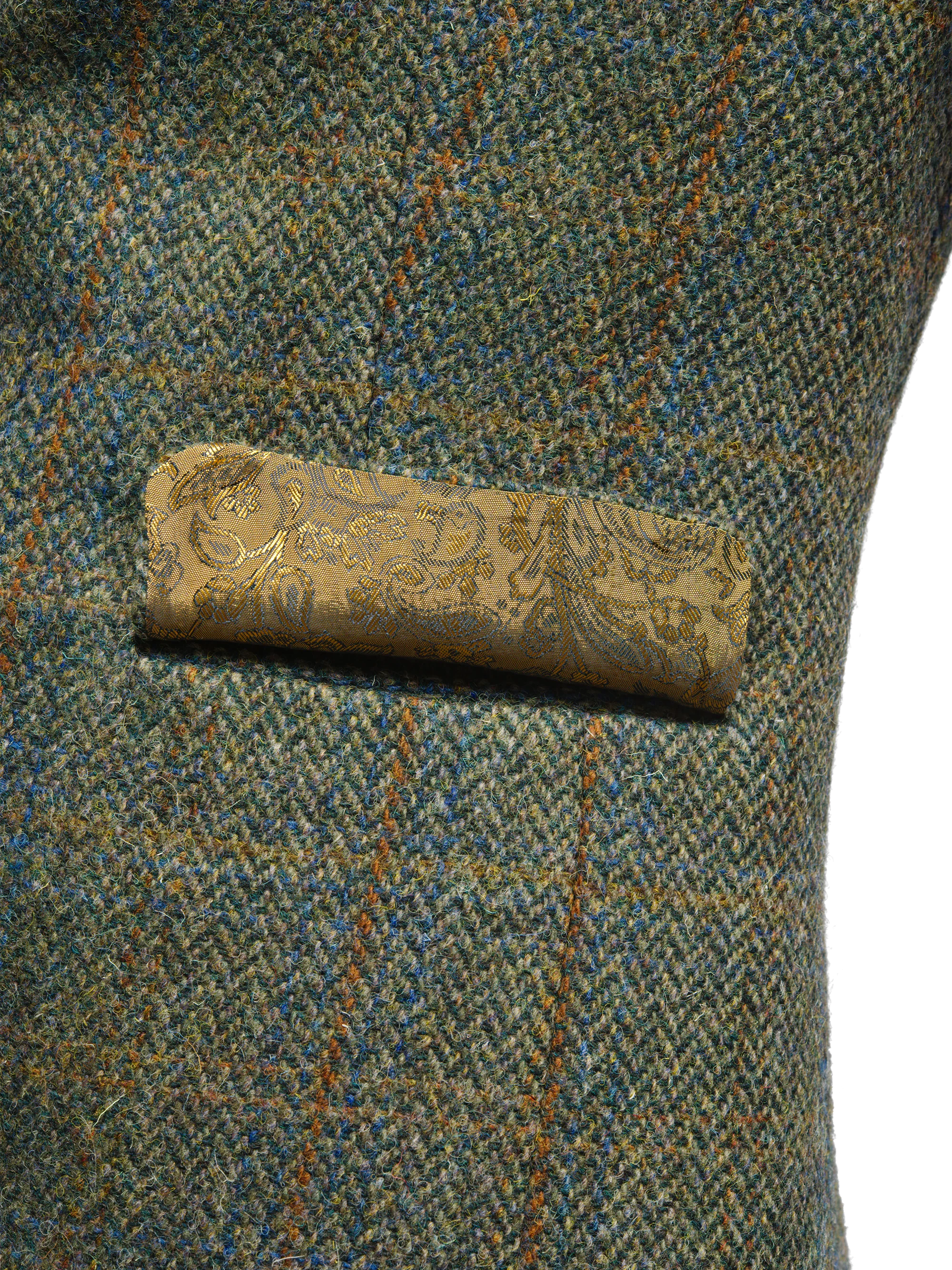 Harris Tweed Tammy Jacket - Green Herringbone w/OC - Image 7