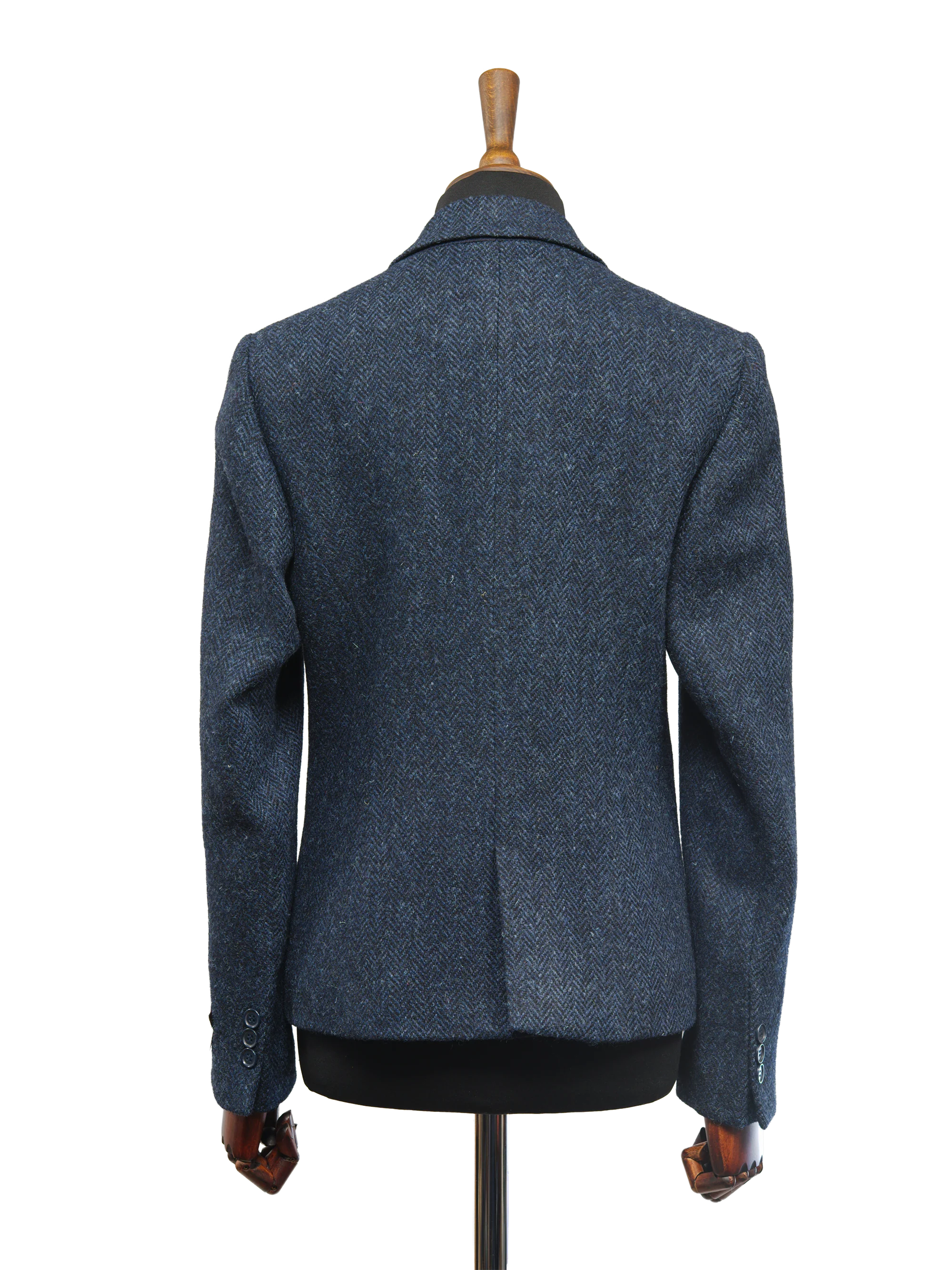 Harris Tweed Tammy Jacket - Navy Herringbone - Image 4
