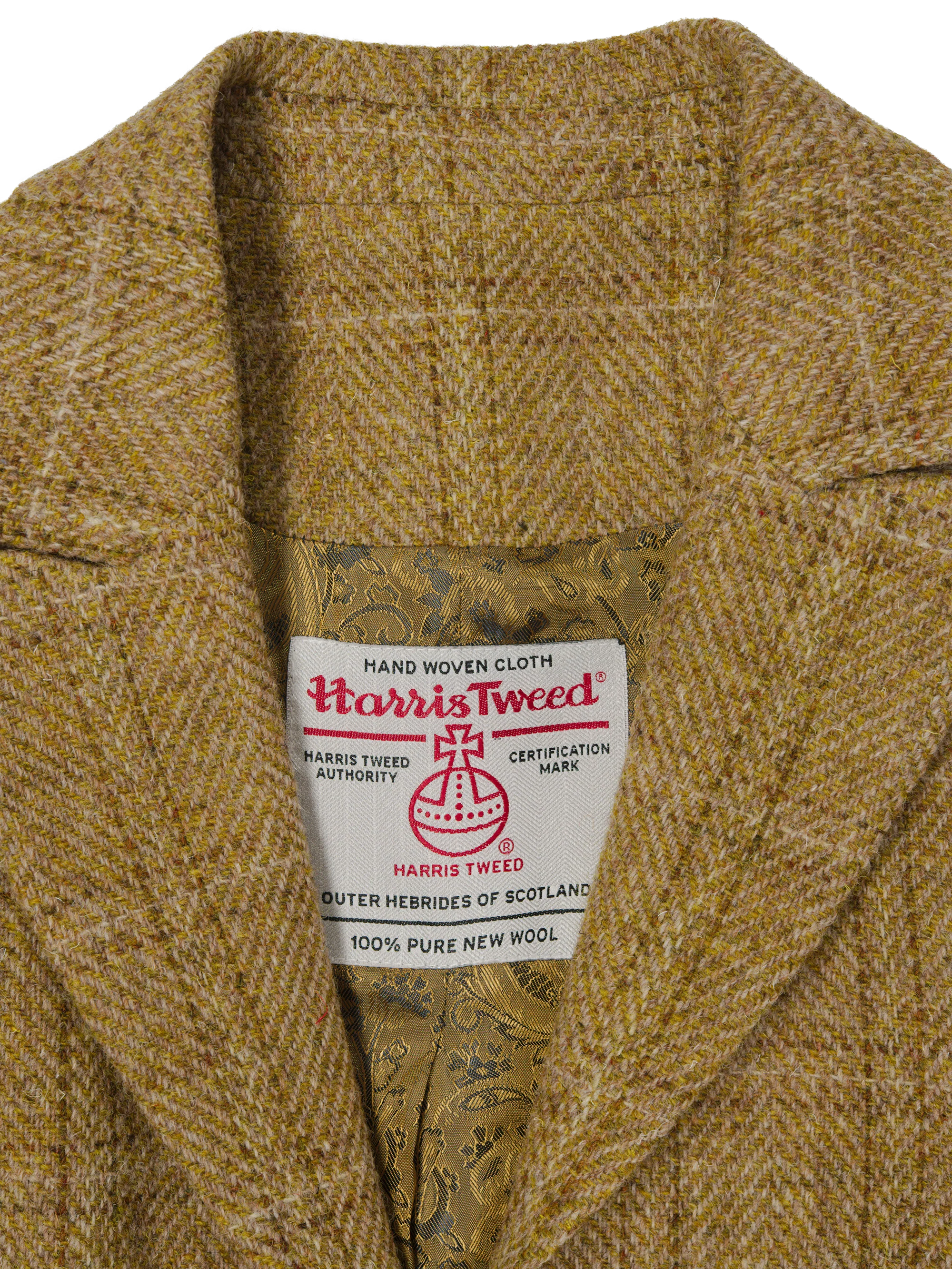 Harris Tweed Tammy Jacket - Ochre Check - Image 2