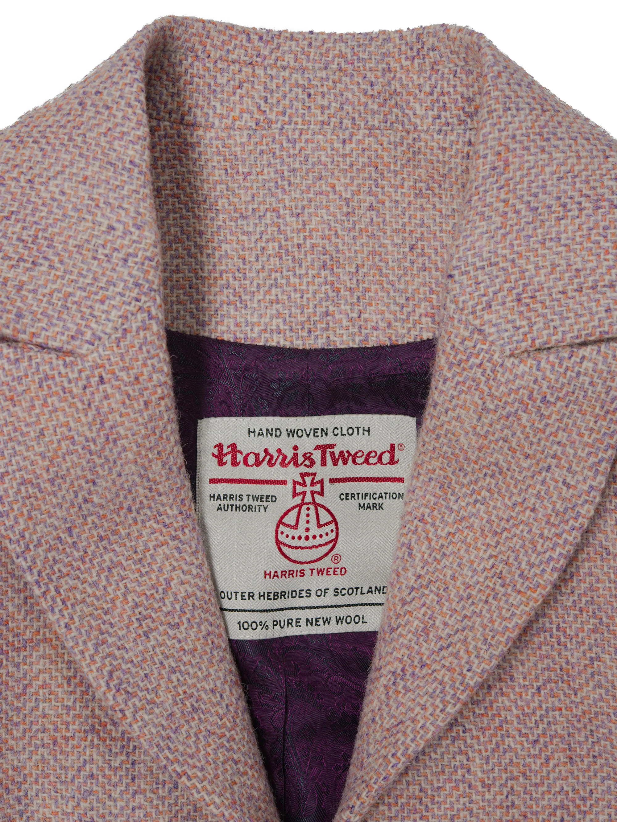 Harris Tweed Tammy Jacket - Pink Mix Herringbone - Image 2
