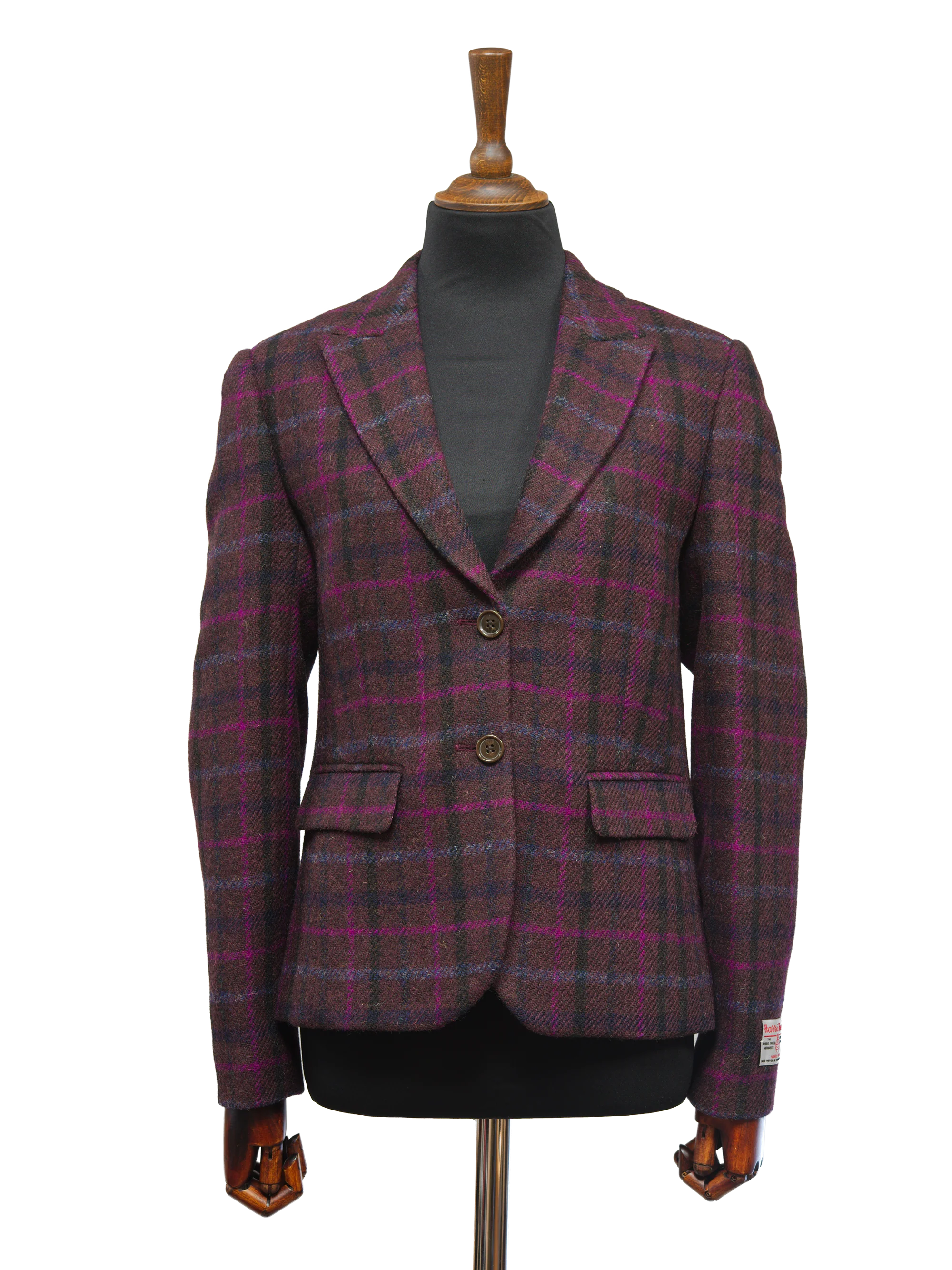 Harris Tweed Tammy Jacket - Plum/Magenta Multi
